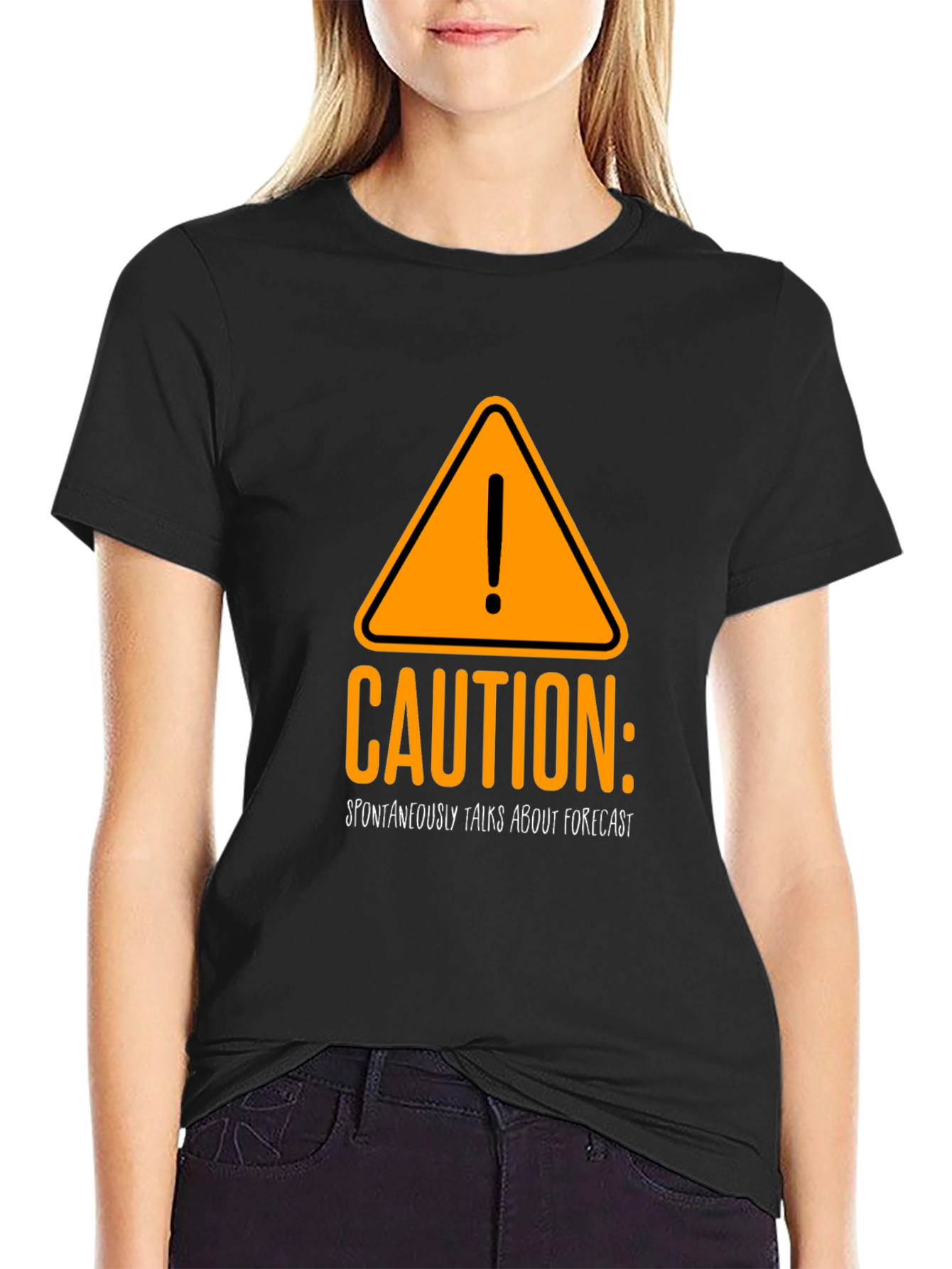 Caution Spontaneous Forecast T-Shirt