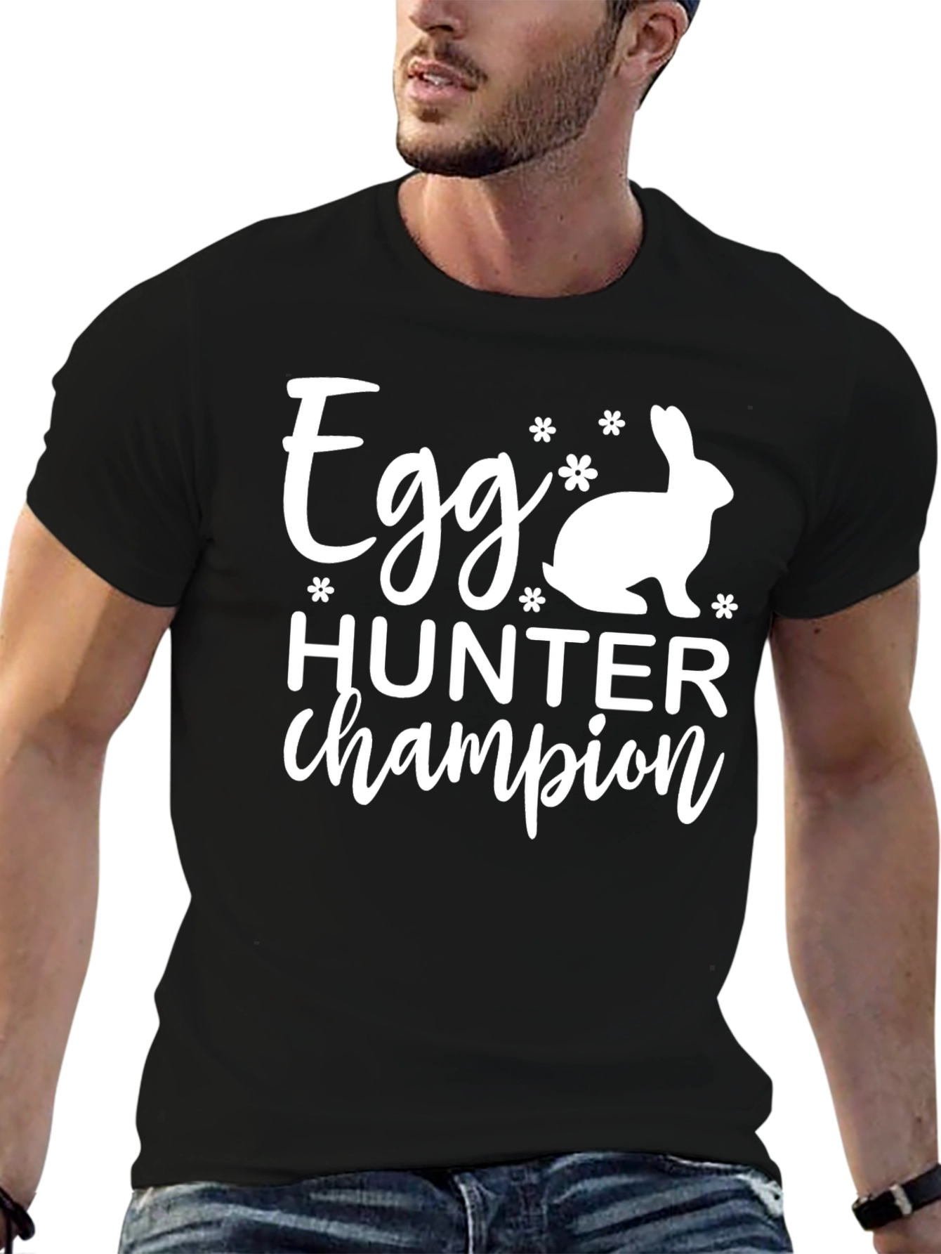 Egg Hunter Champion T-Shirt - Easter Bunny Tee