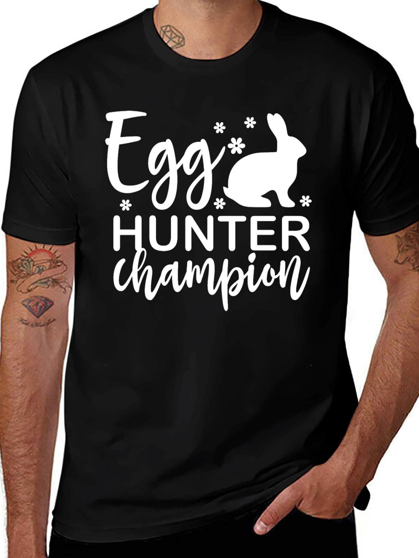 Egg Hunter Champion T-Shirt - Easter Bunny Tee