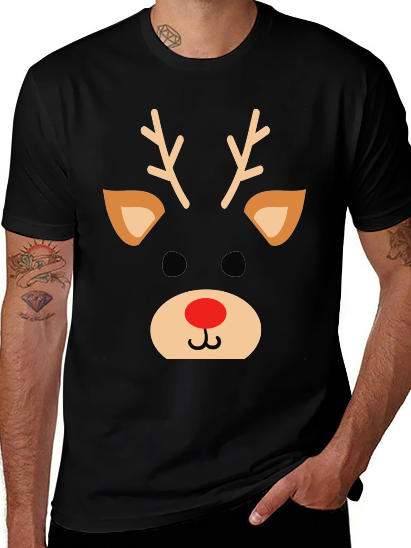 Festive Reindeer Graphic Tee