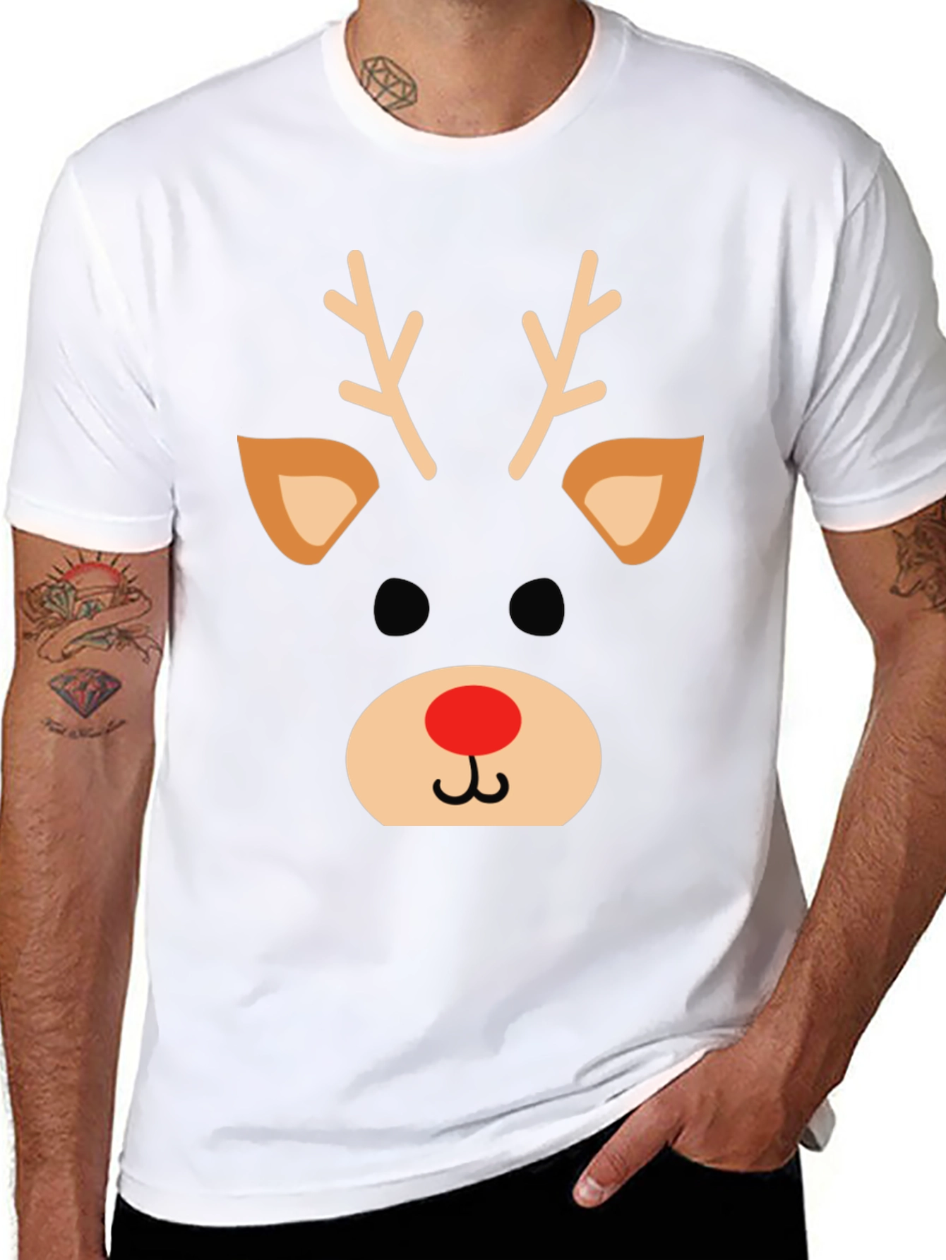 Festive Reindeer Graphic Tee