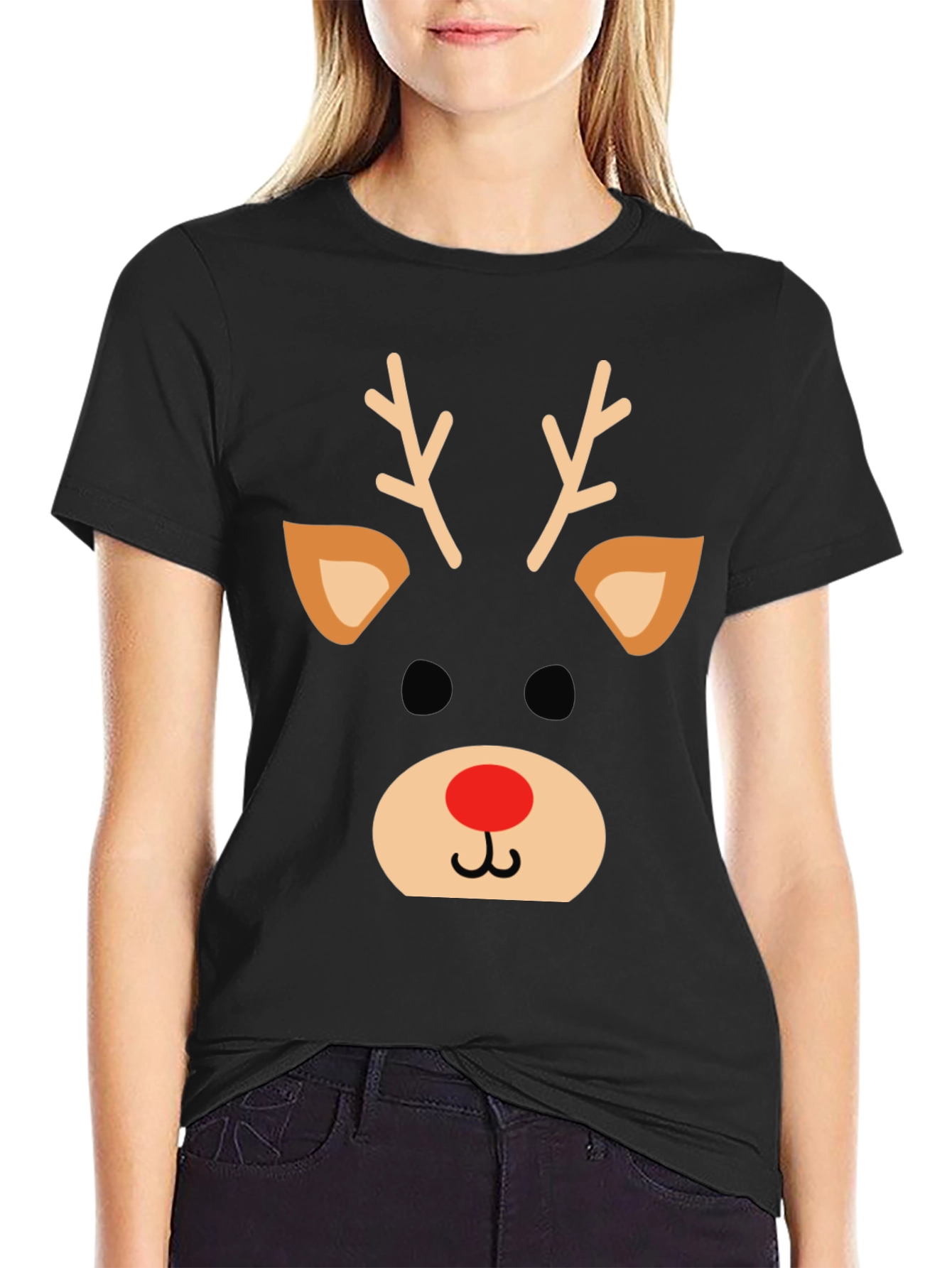 Festive Reindeer Graphic Tee