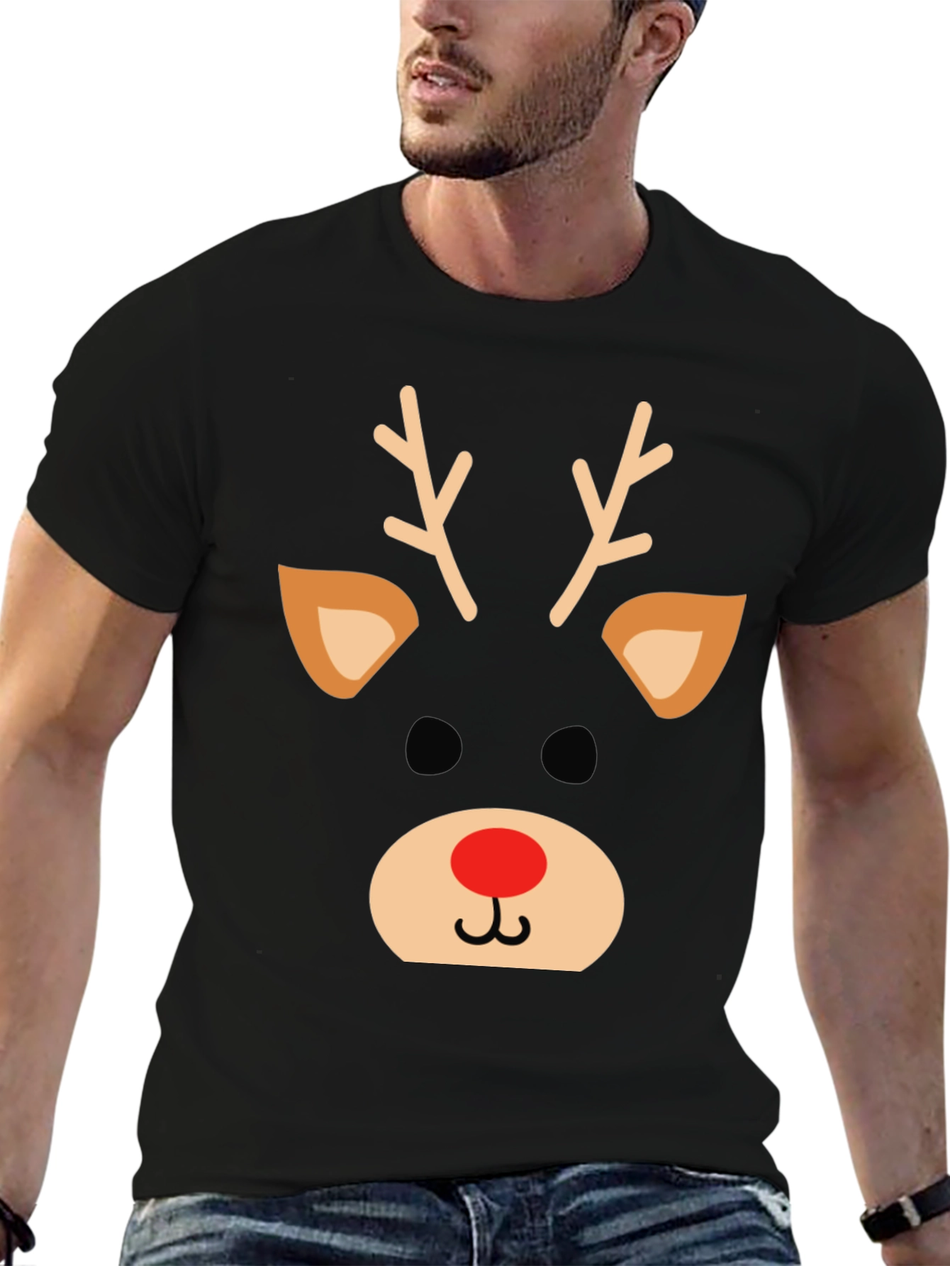 Festive Reindeer Graphic Tee
