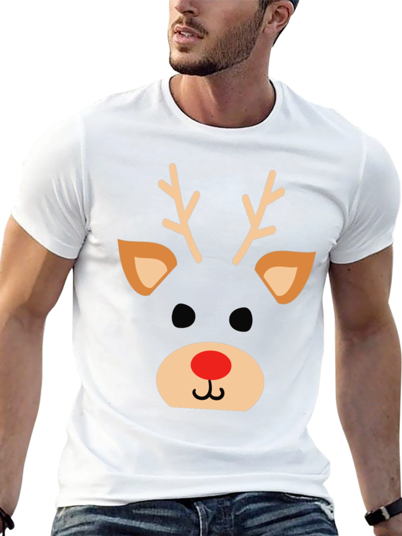 Festive Reindeer Graphic Tee