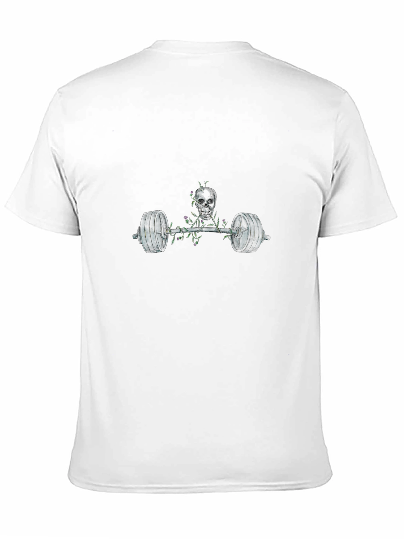 Skull Barbell Graphic T-Shirt