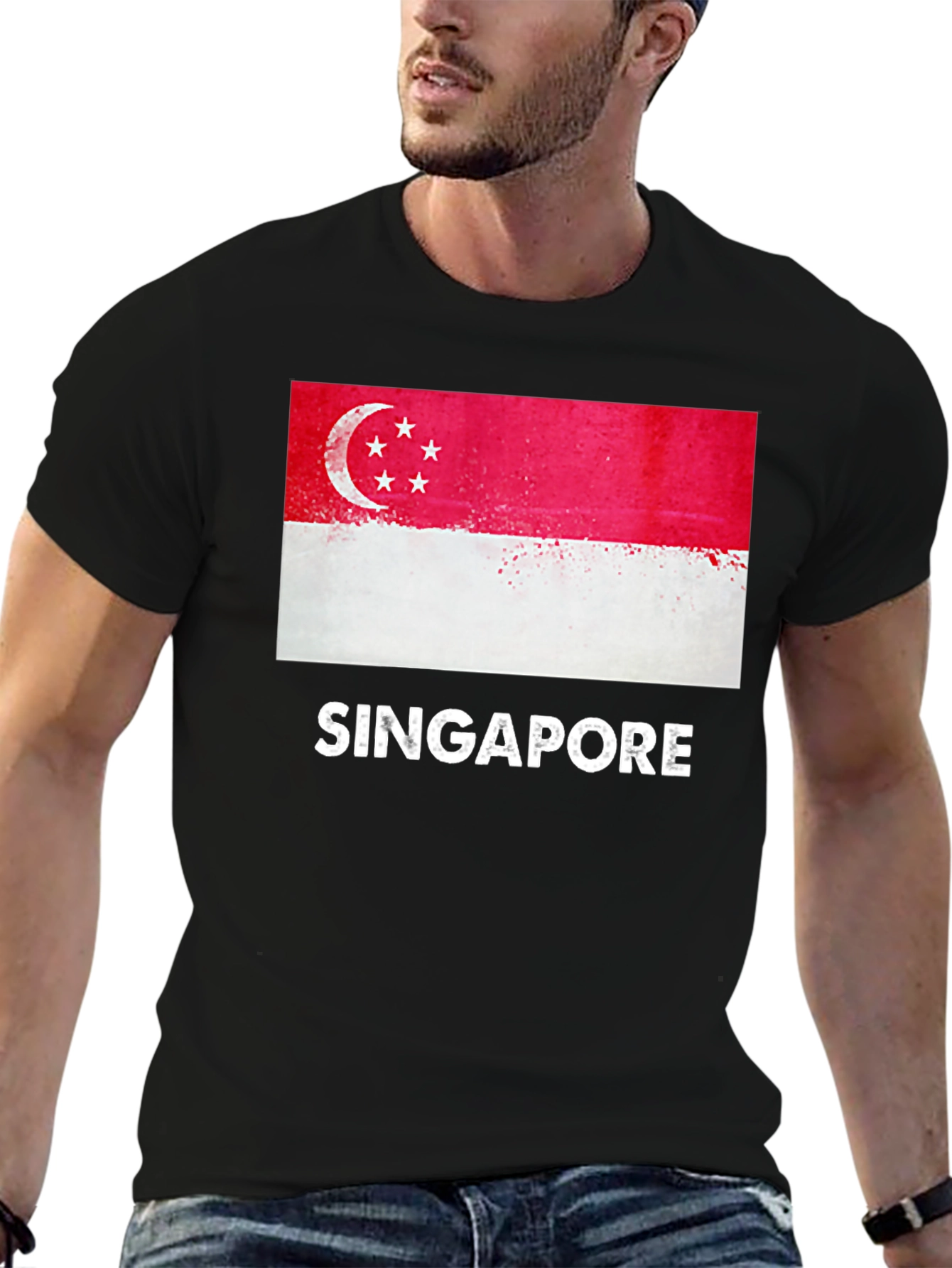 Singapore Flag T-Shirt - Patriotic Graphic Tee