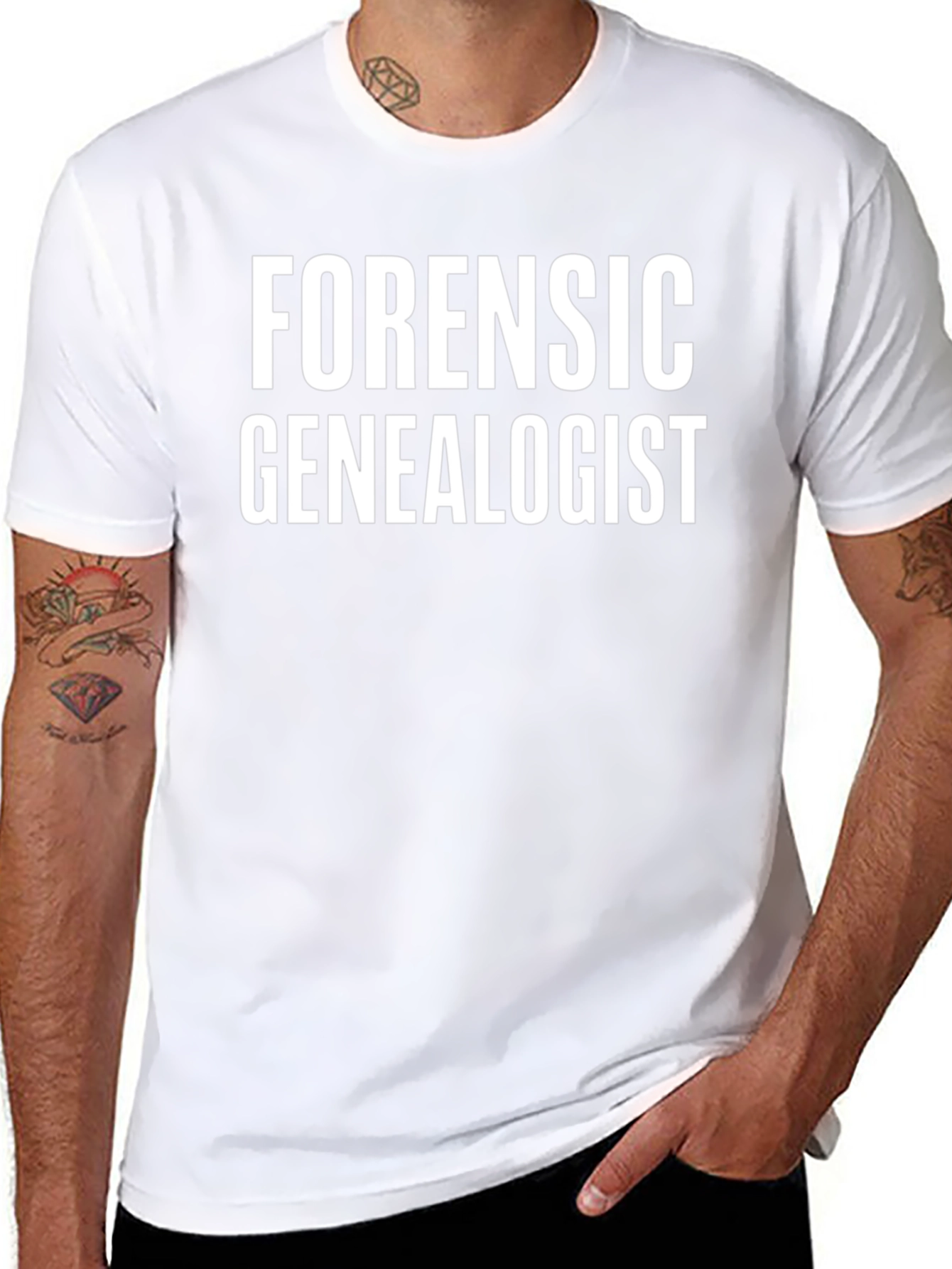 Forensic Genealogist Black T-Shirt
