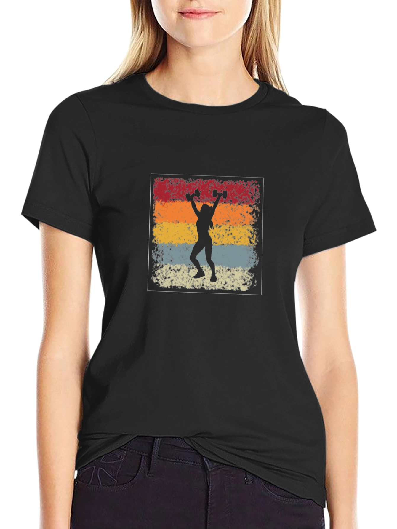 Retro Gym T-Shirt - Weightlifting Design