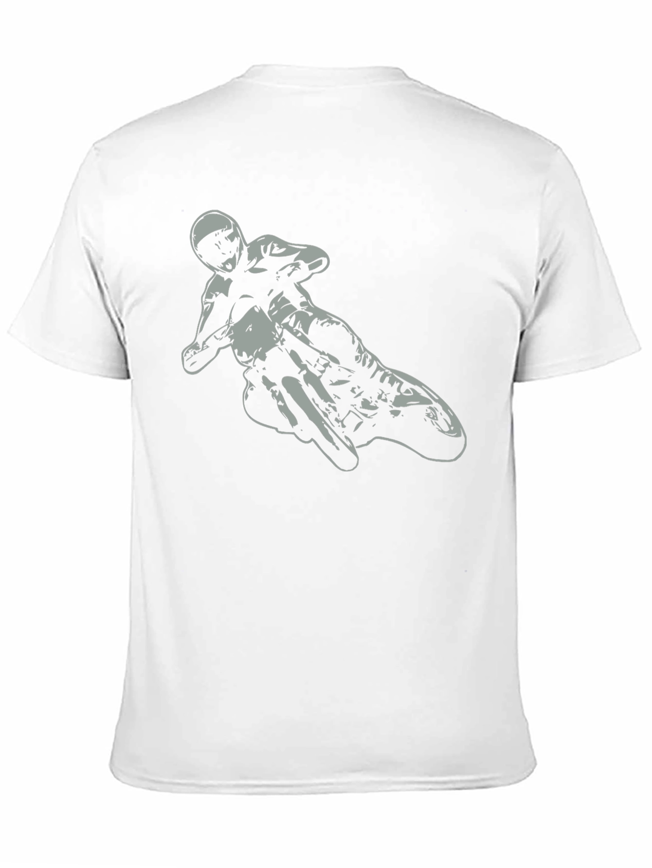 Motorcycle Rider Graphic Tee - Black