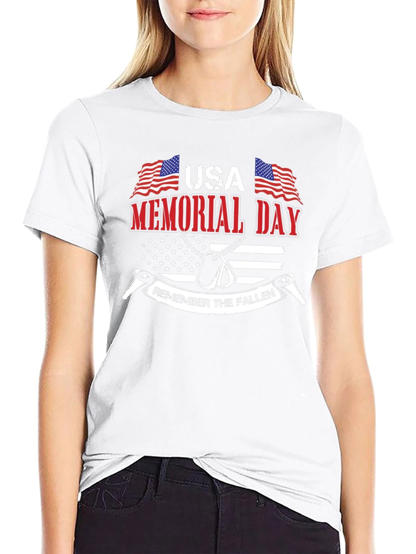 USA Memorial Day T-Shirt – Remember the Fallen Patriotic Tee