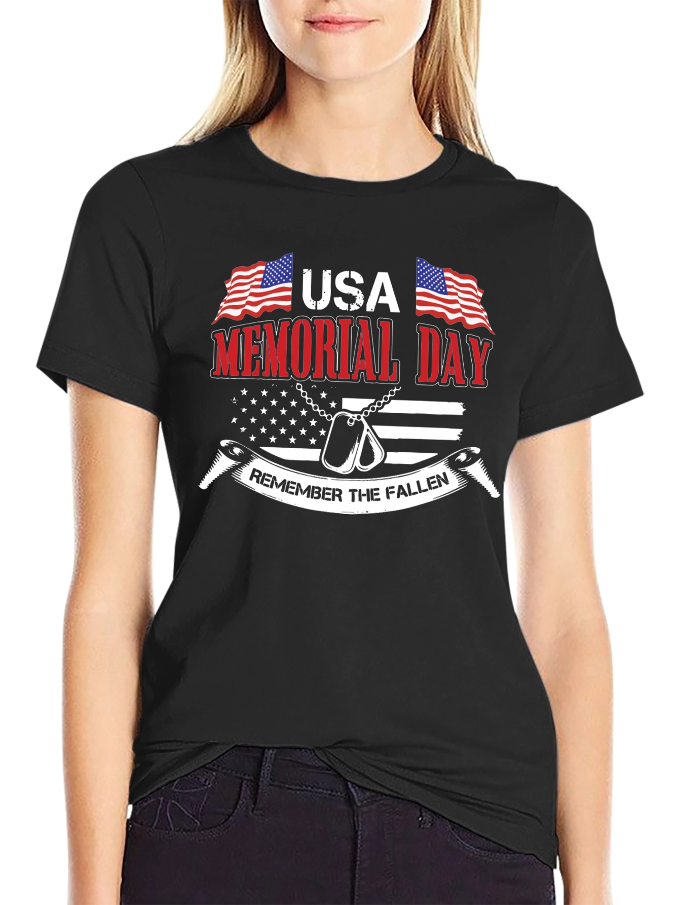 USA Memorial Day T-Shirt – Remember the Fallen Patriotic Tee