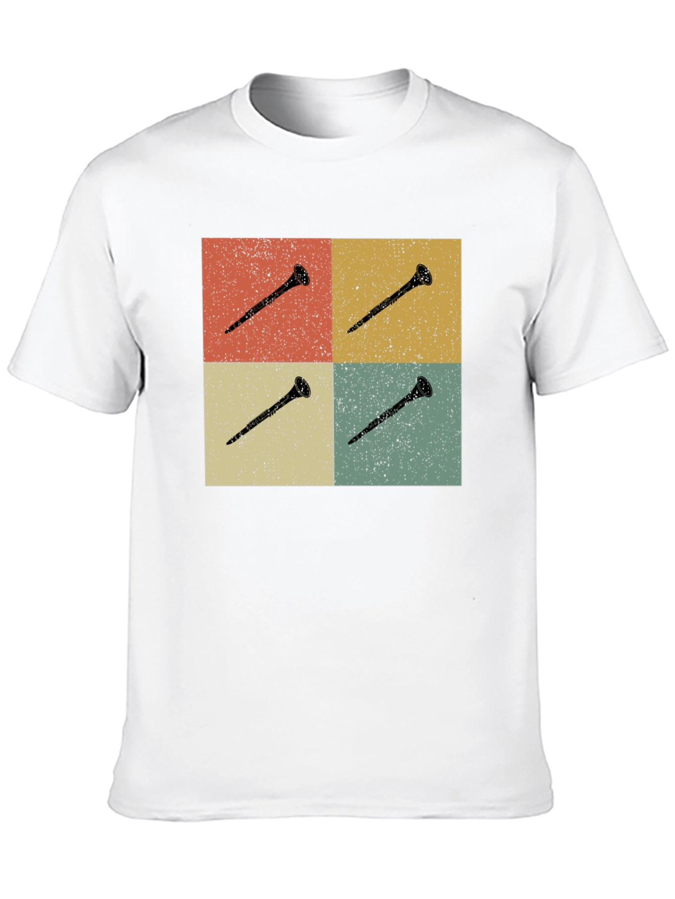 Retro Clarinet T-Shirt - Music Lover Tee
