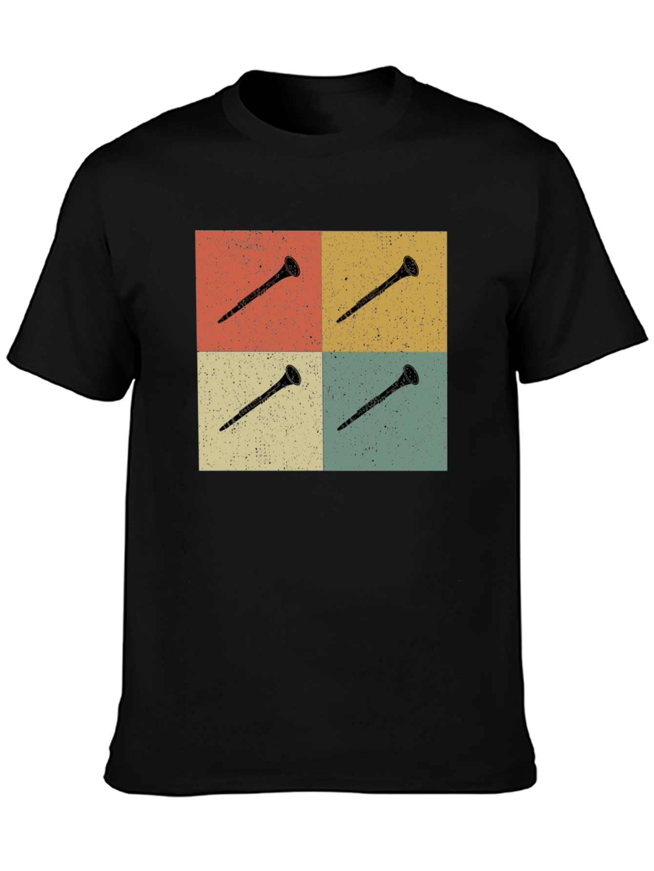 Retro Clarinet T-Shirt - Music Lover Tee