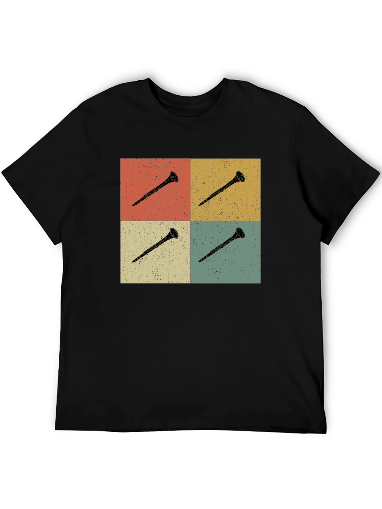 Retro Clarinet T-Shirt - Music Lover Tee