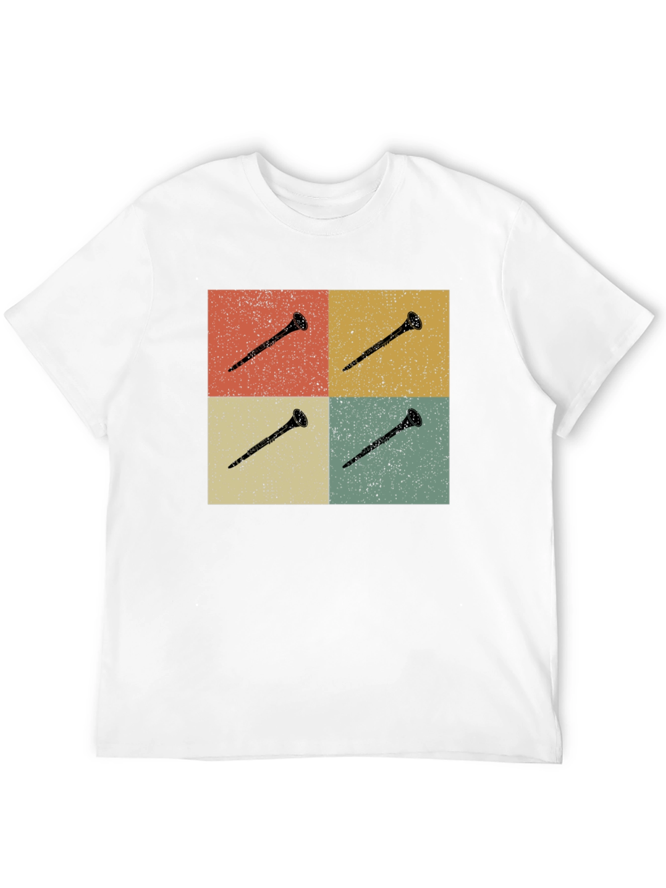 Retro Clarinet T-Shirt - Music Lover Tee