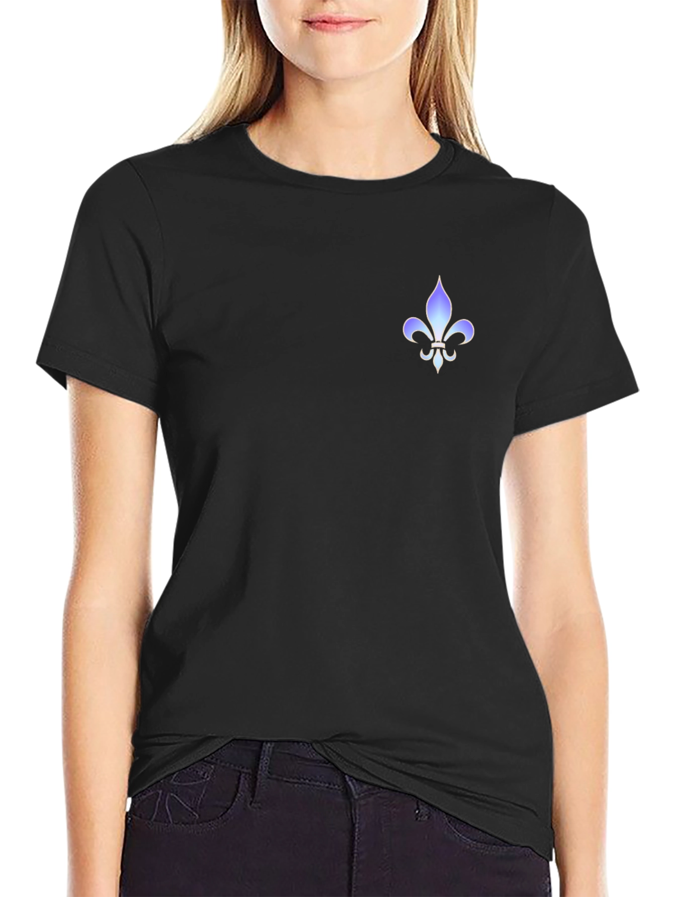 Fleur-de-lis Graphic Tee - Modern Style