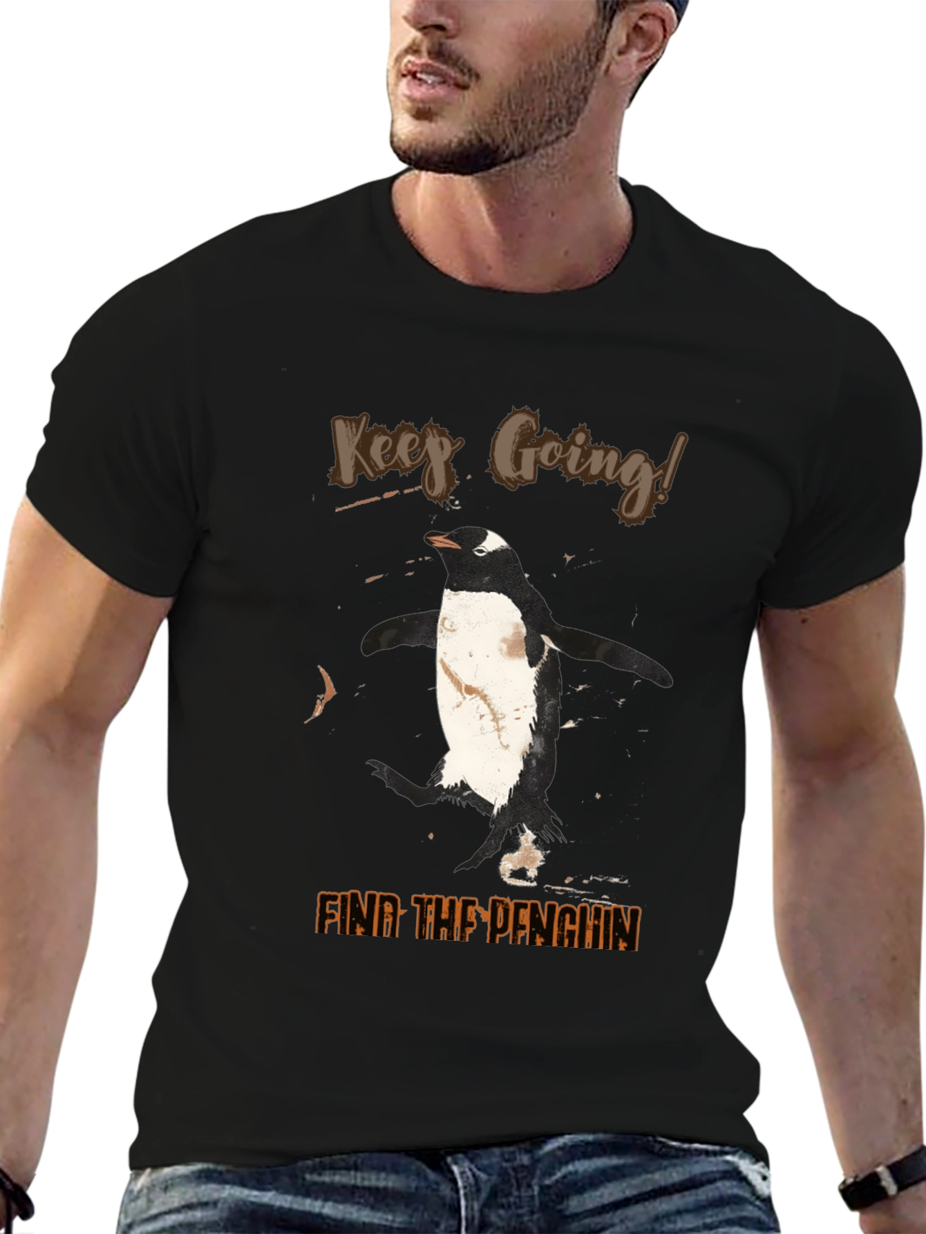 Keep Going! Penguin T-Shirt - Find the Penguin