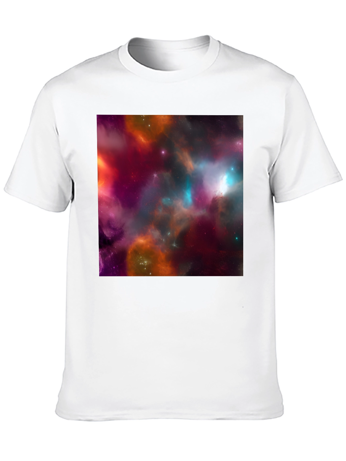 Galaxy Print Black T-Shirt - Bold Cosmic Style