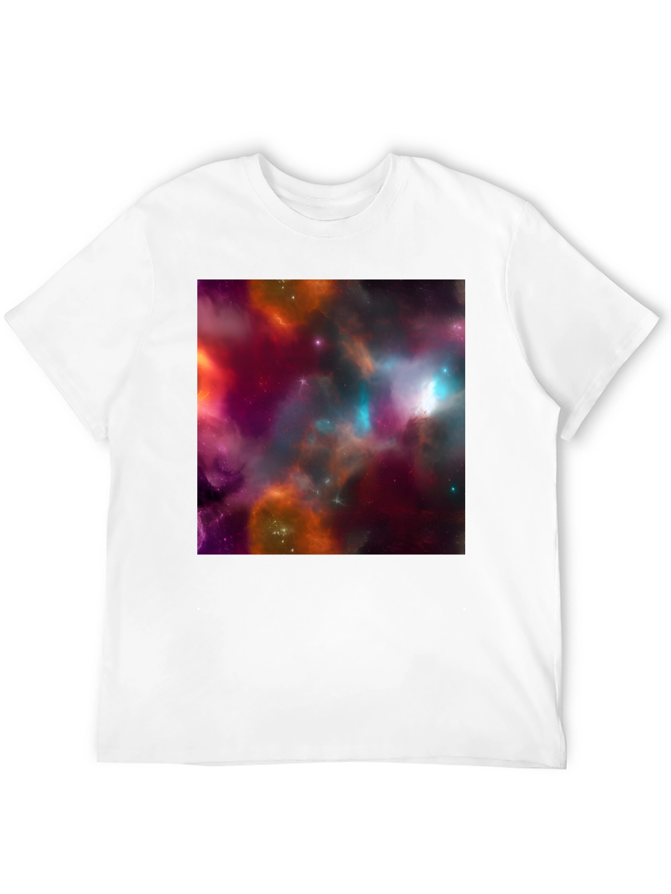 Galaxy Print Black T-Shirt - Bold Cosmic Style