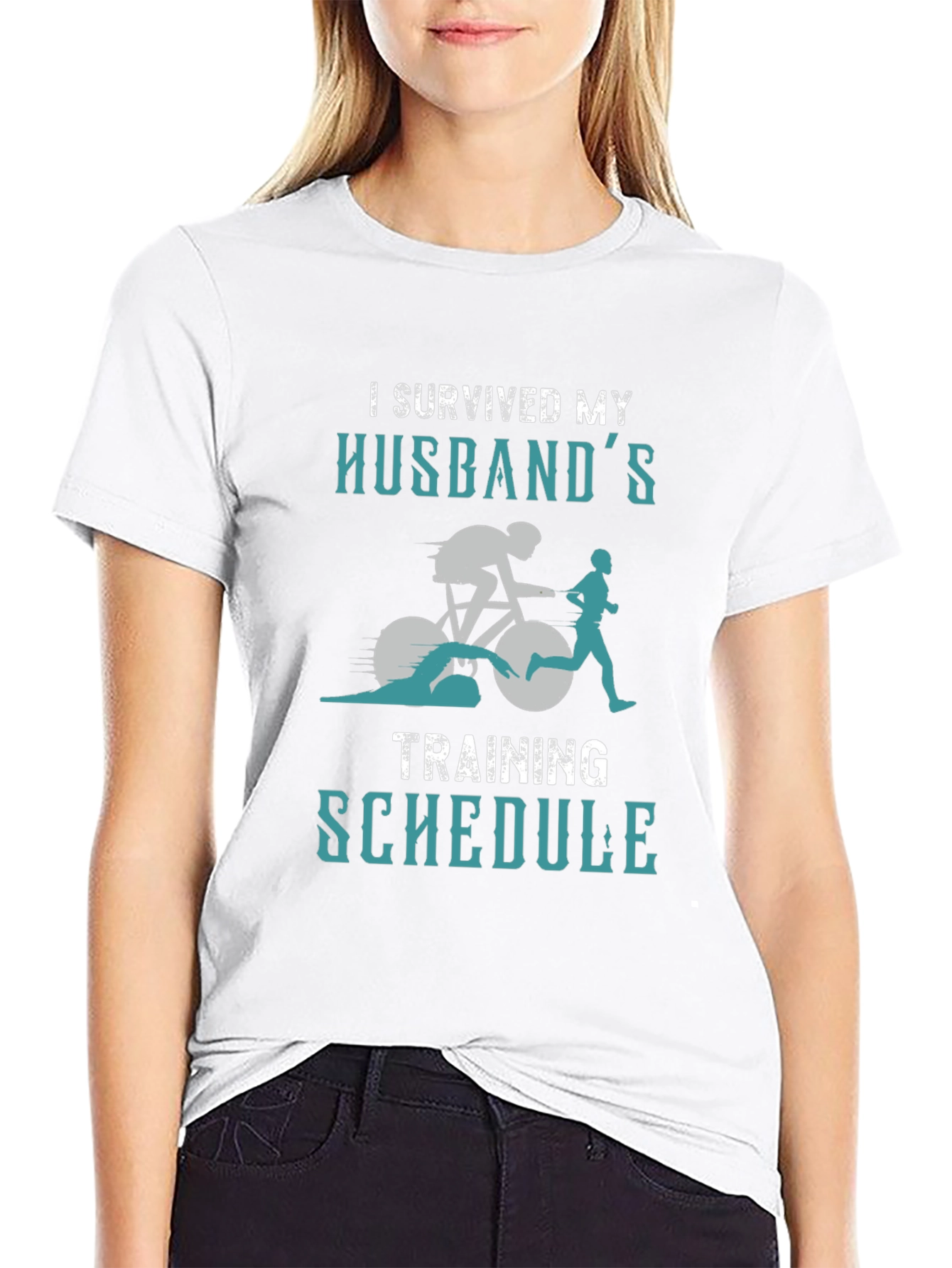 I Survived My Husbands Training Schedule T-Shirt