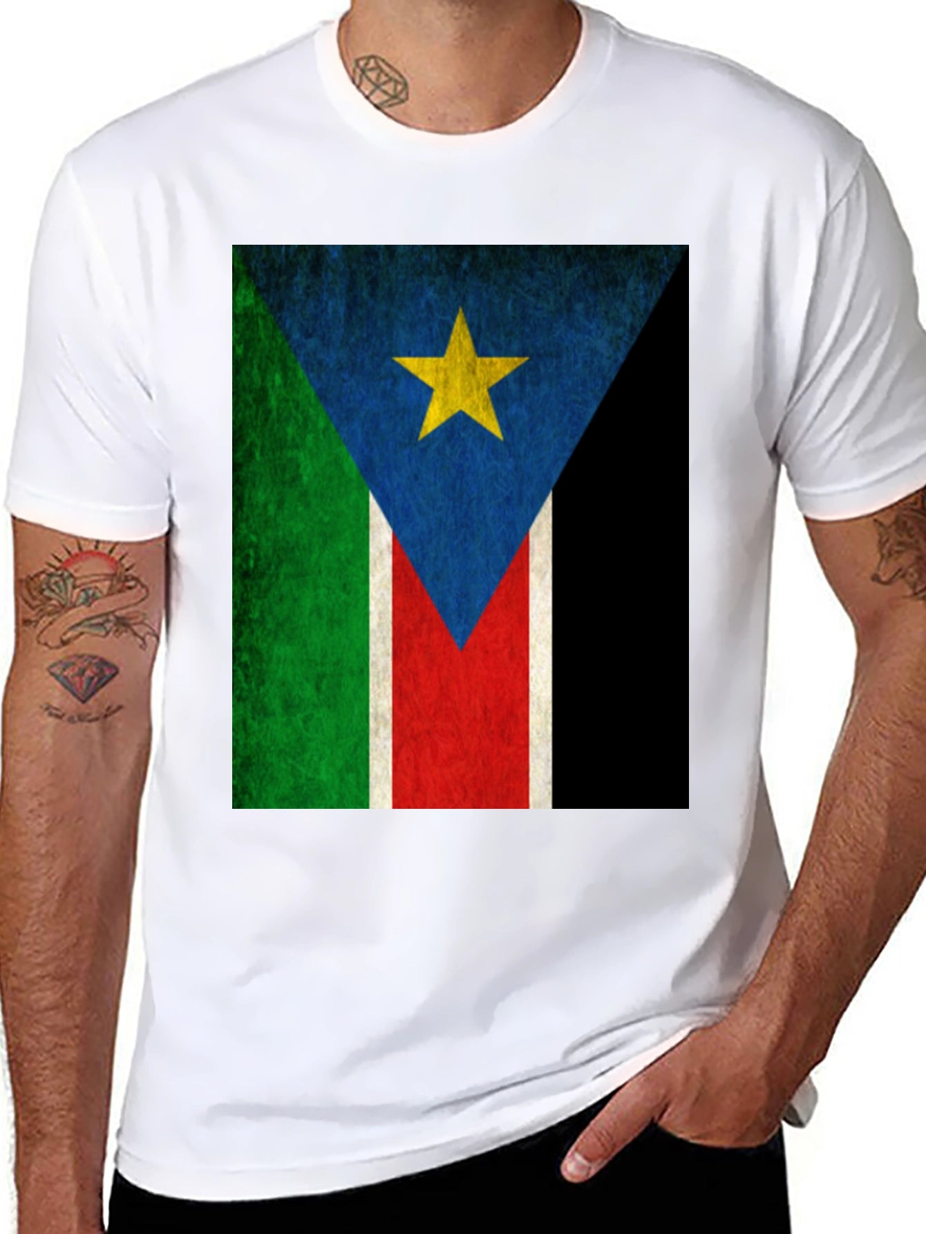 South Sudan Flag Graphic T-Shirt