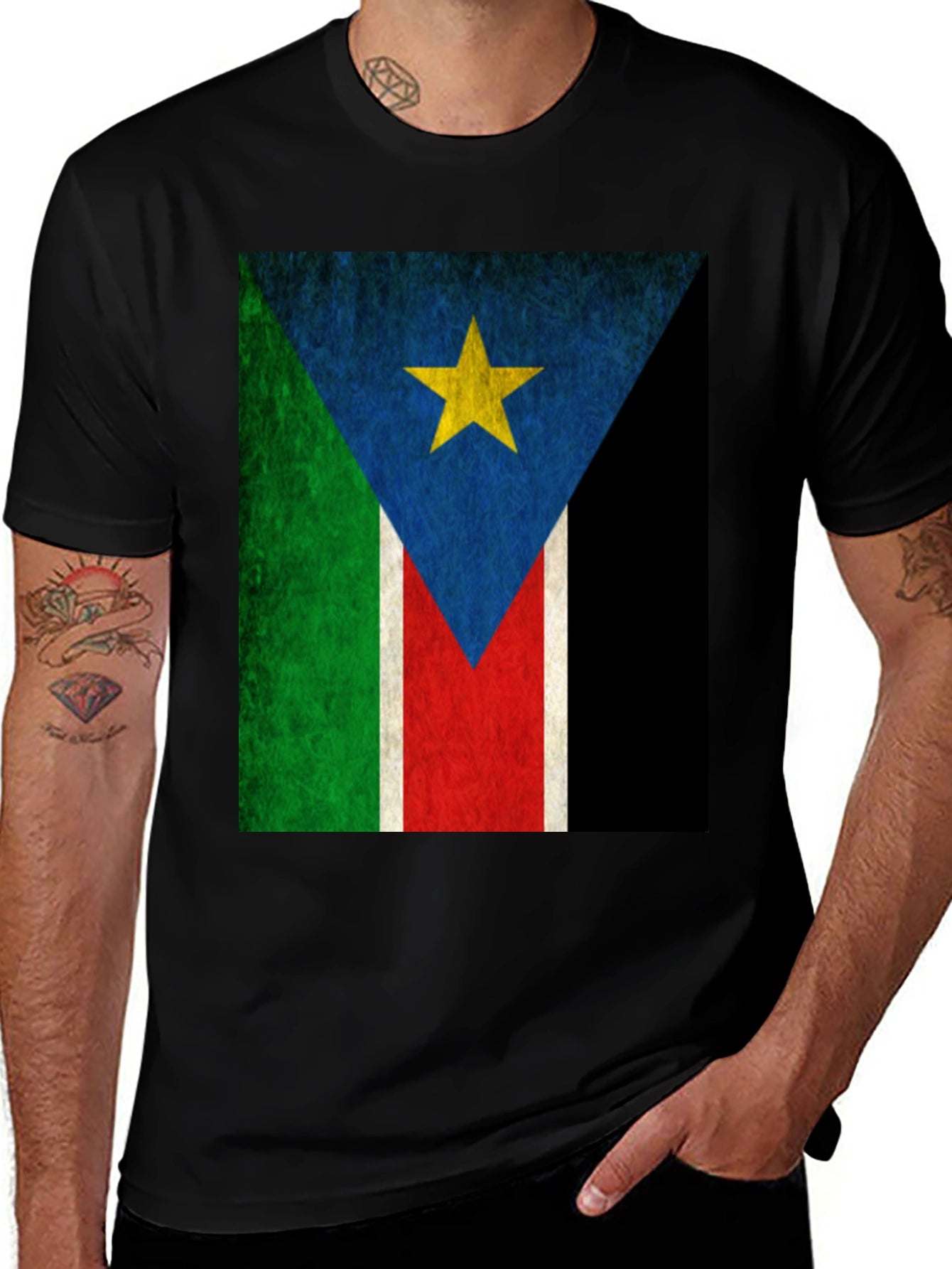 South Sudan Flag Graphic T-Shirt