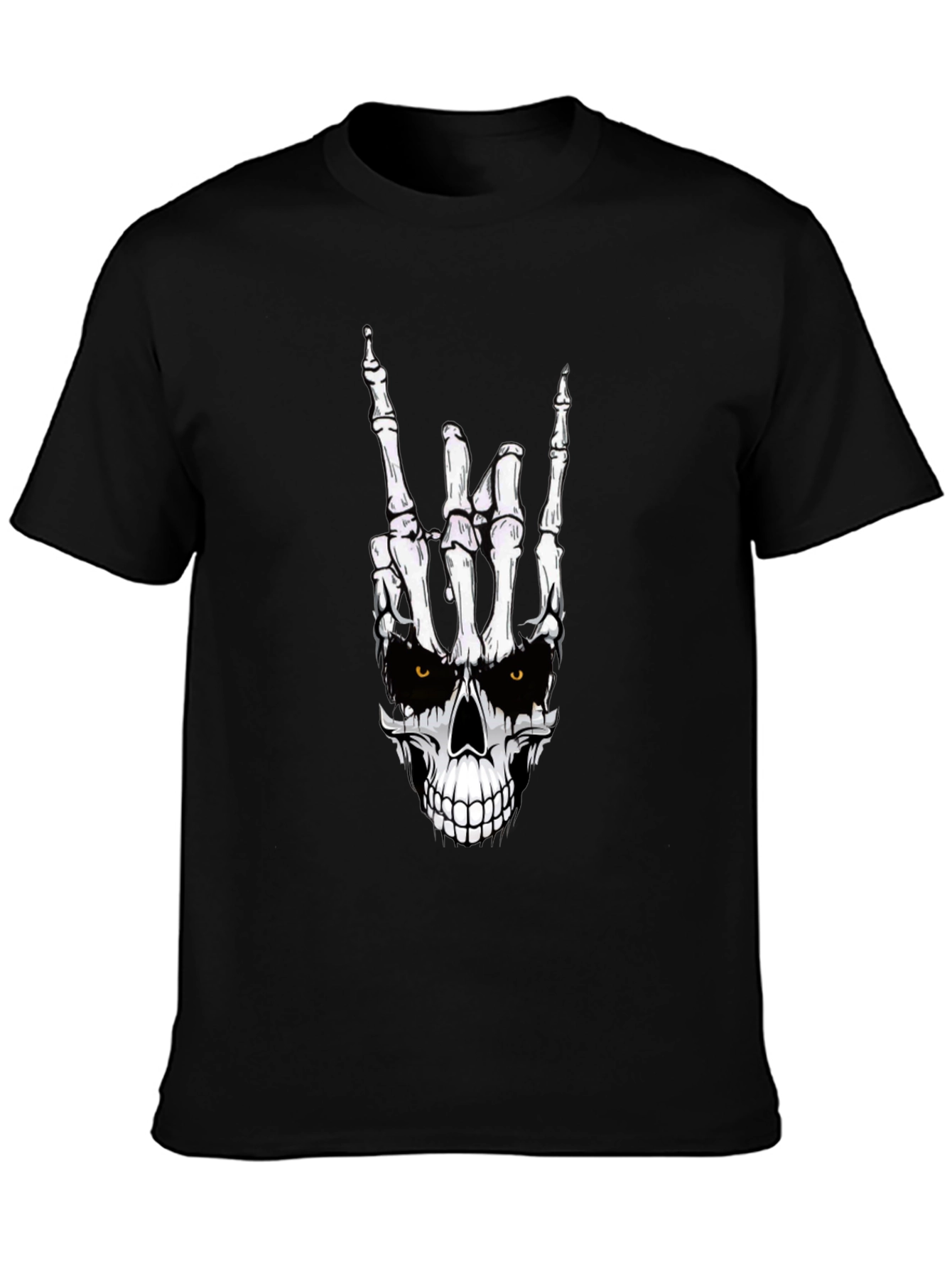 Rock On Skeleton Hand Graphic Tee