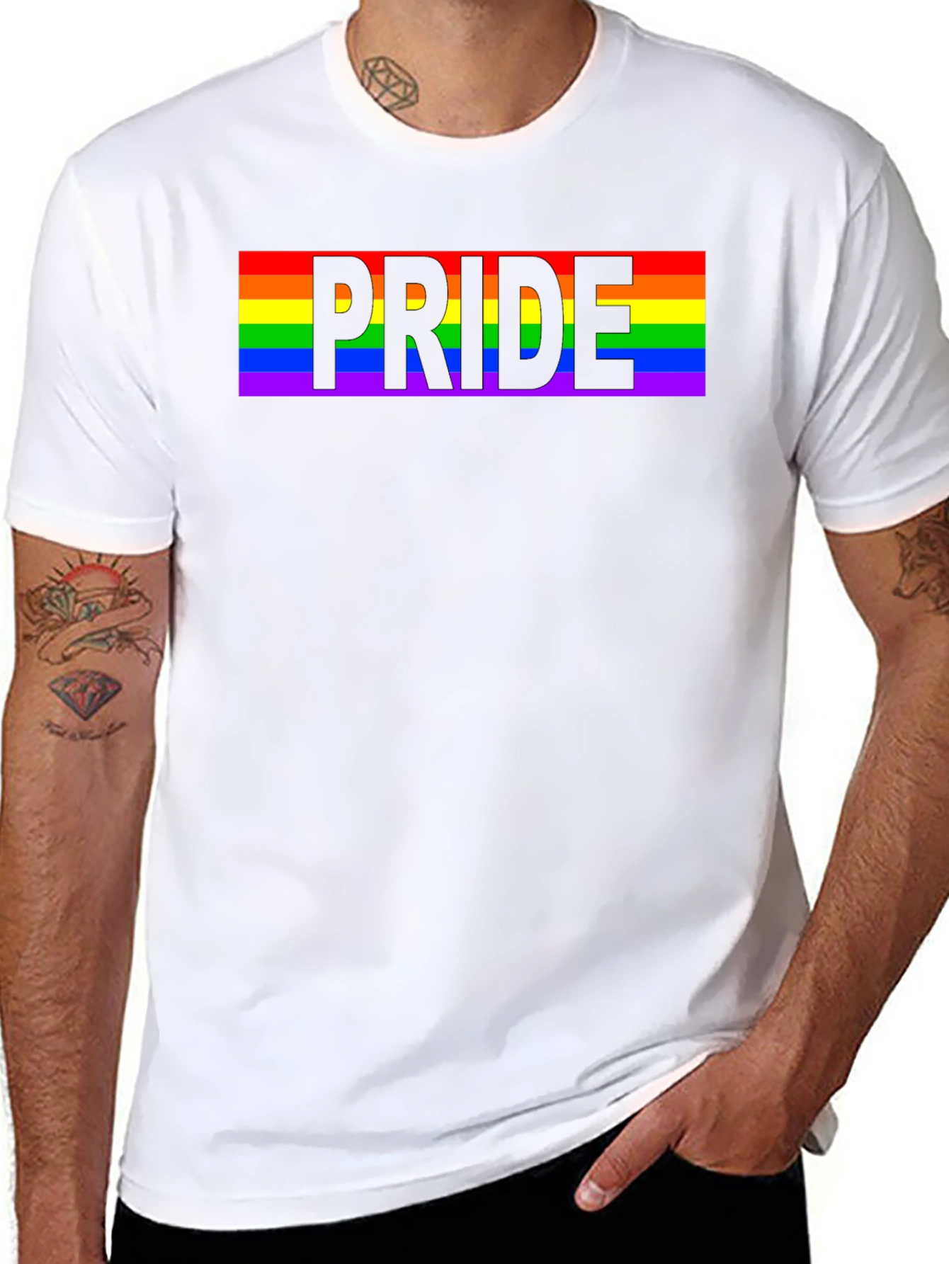 Pride Rainbow T-Shirt - LGBTQ+ Gay Pride Month Tee
