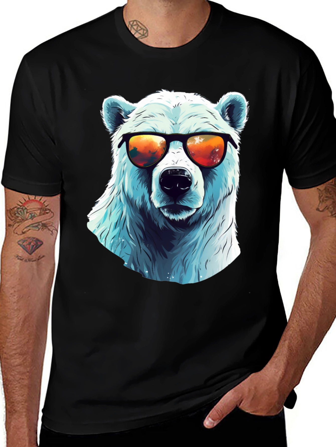 Cool Polar Bear Graphic Tee