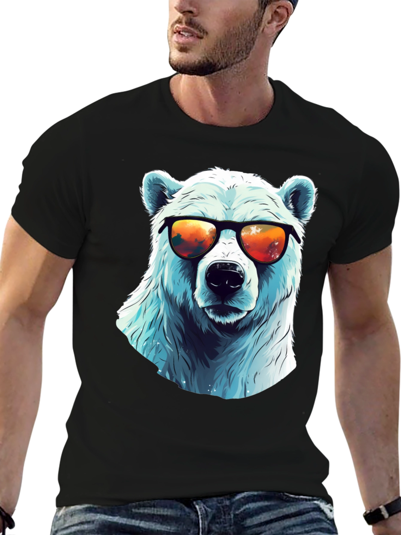Cool Polar Bear Graphic Tee