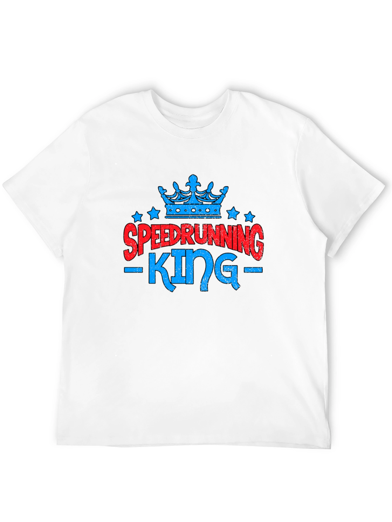 Speedrunning King Graphic Tee - Gamer Shirt
