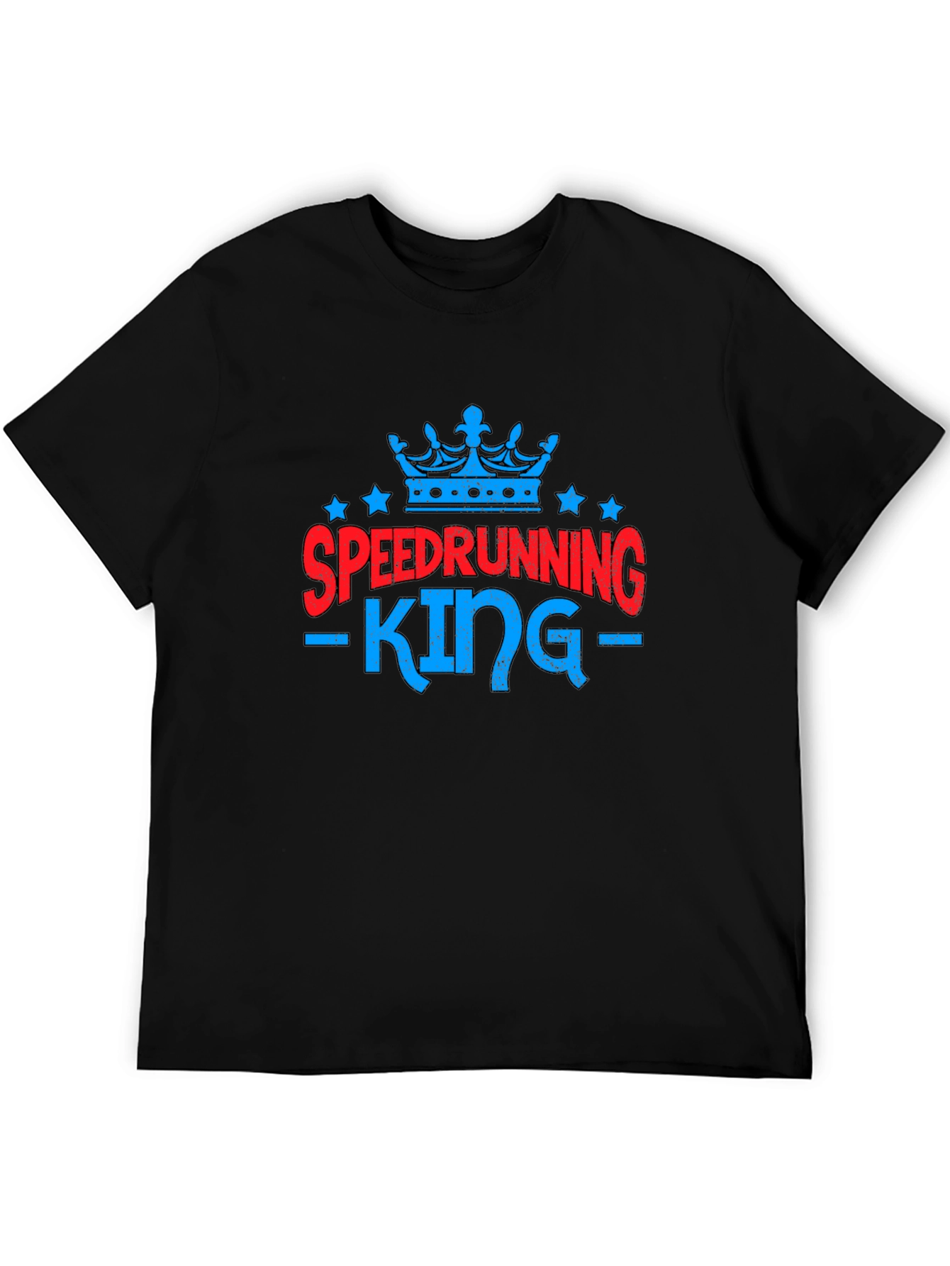 Speedrunning King Graphic Tee - Gamer Shirt