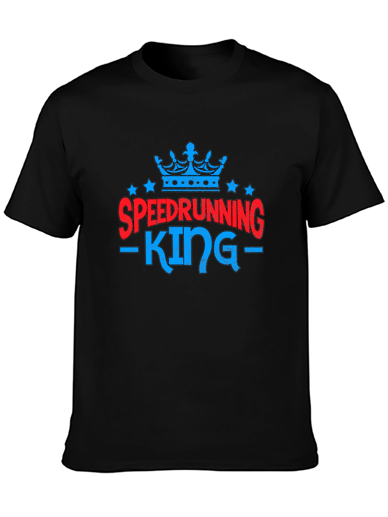 Speedrunning King Graphic Tee - Gamer Shirt