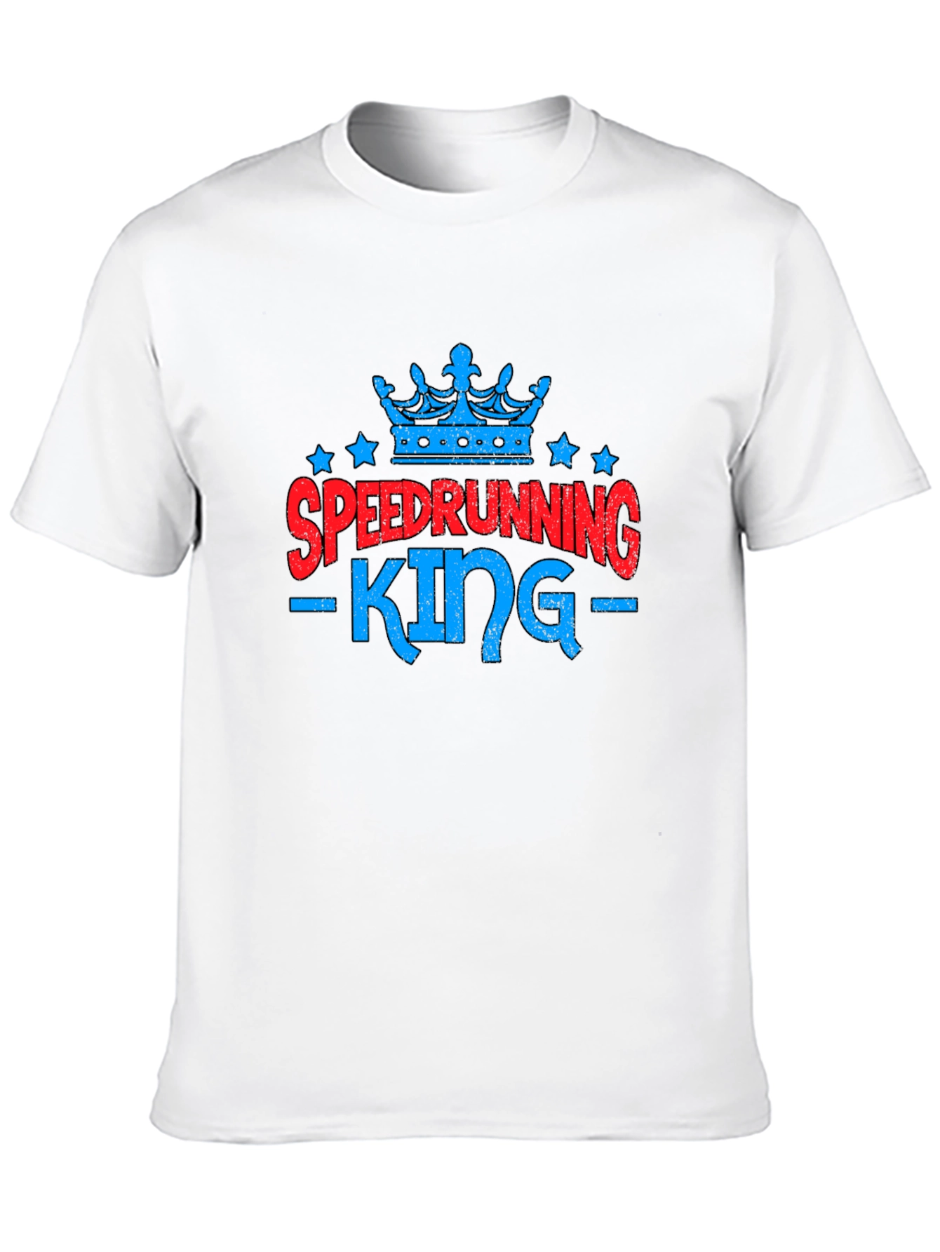 Speedrunning King Graphic Tee - Gamer Shirt
