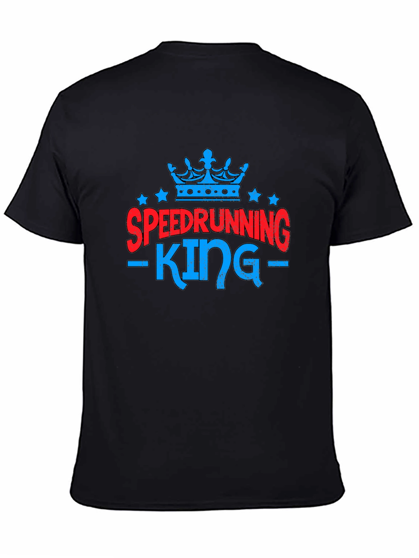 Speedrunning King Graphic Tee - Gamer Shirt