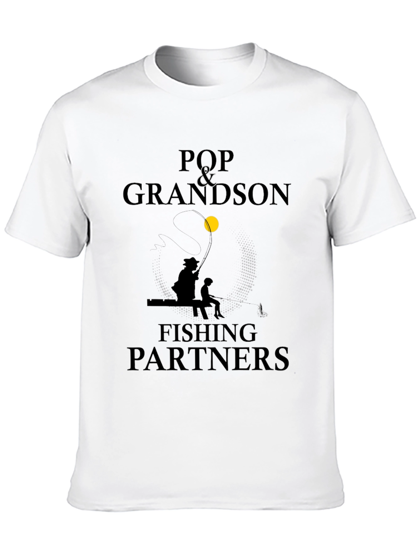 Pop & Grandson Fishing Partners Black T-Shirt