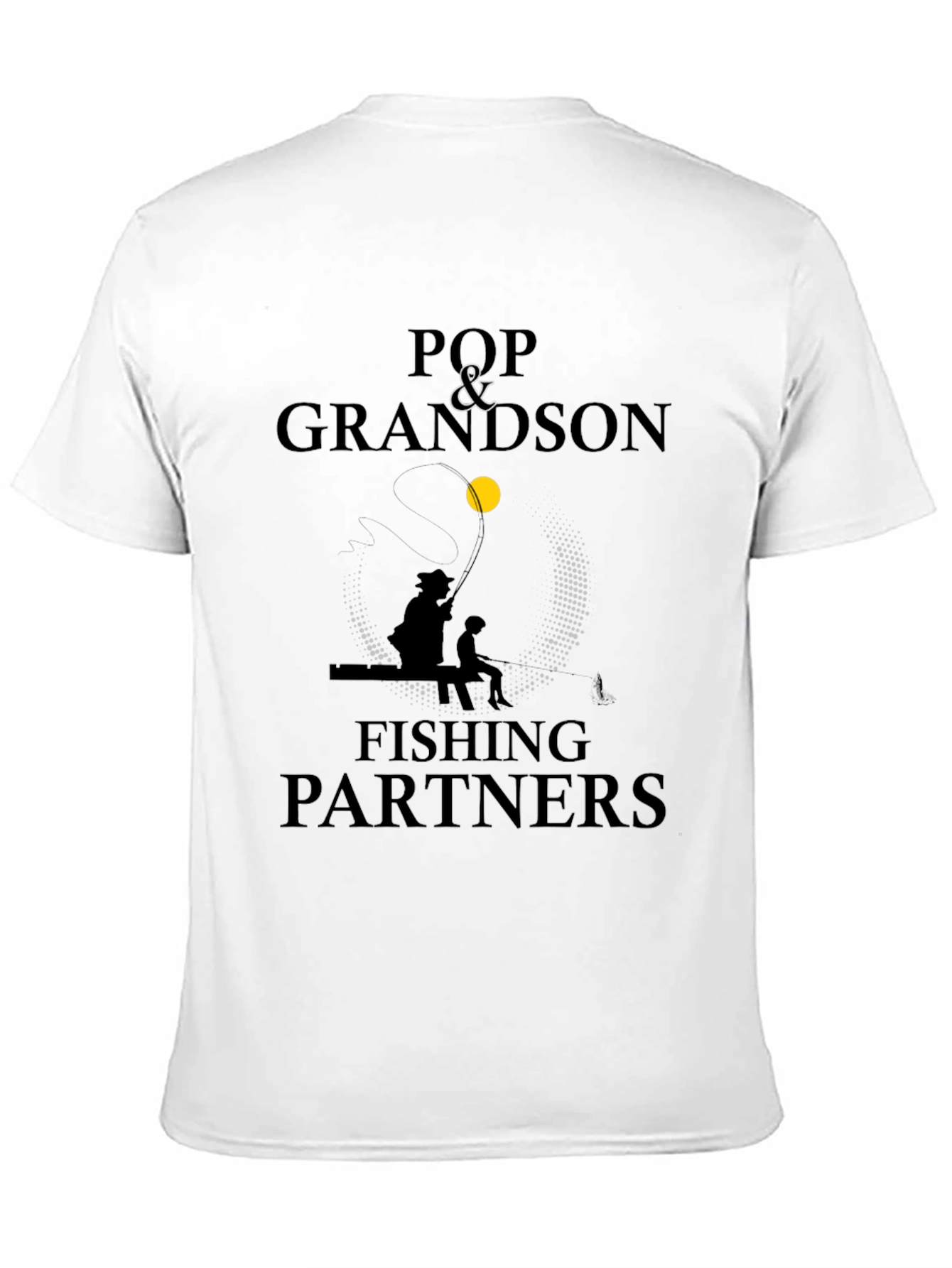 Pop & Grandson Fishing Partners Black T-Shirt