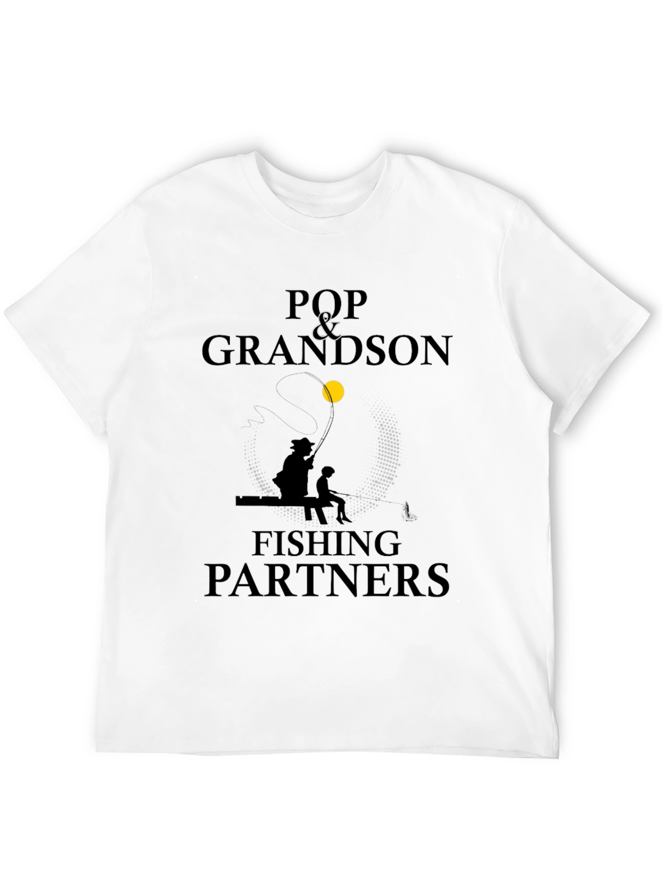 Pop & Grandson Fishing Partners Black T-Shirt