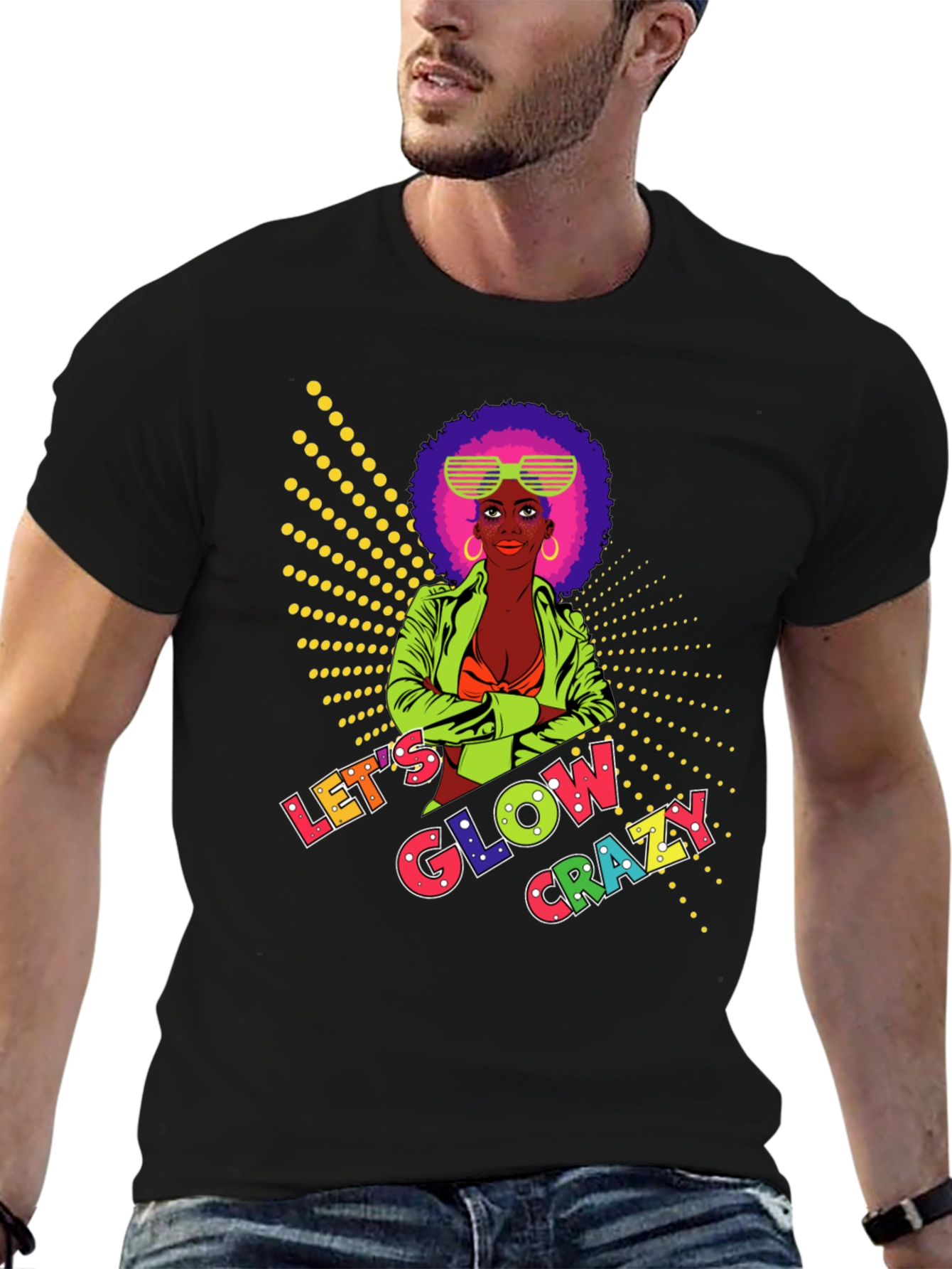 Lets Glow Crazy Graphic Tee