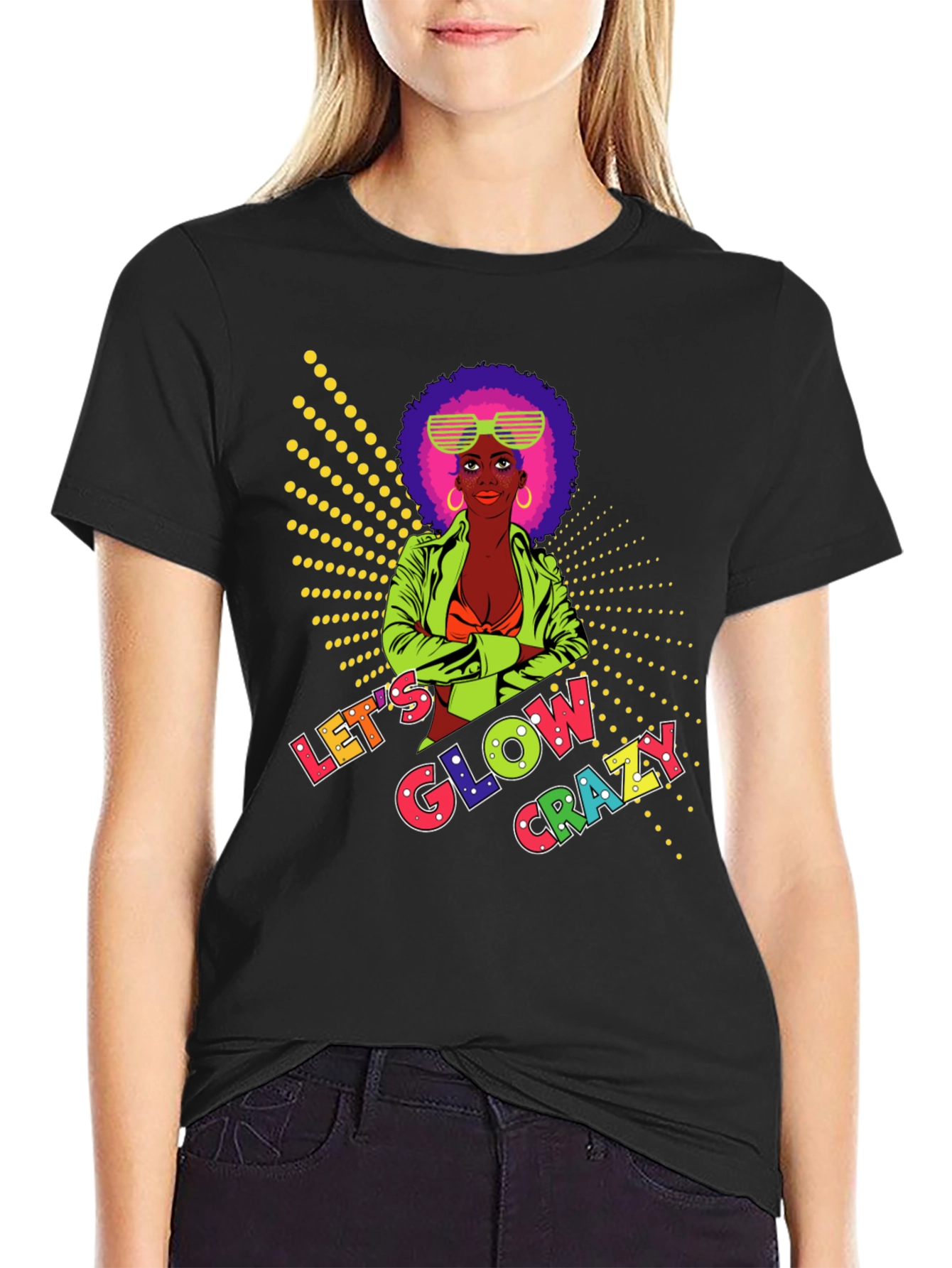 Lets Glow Crazy Graphic Tee