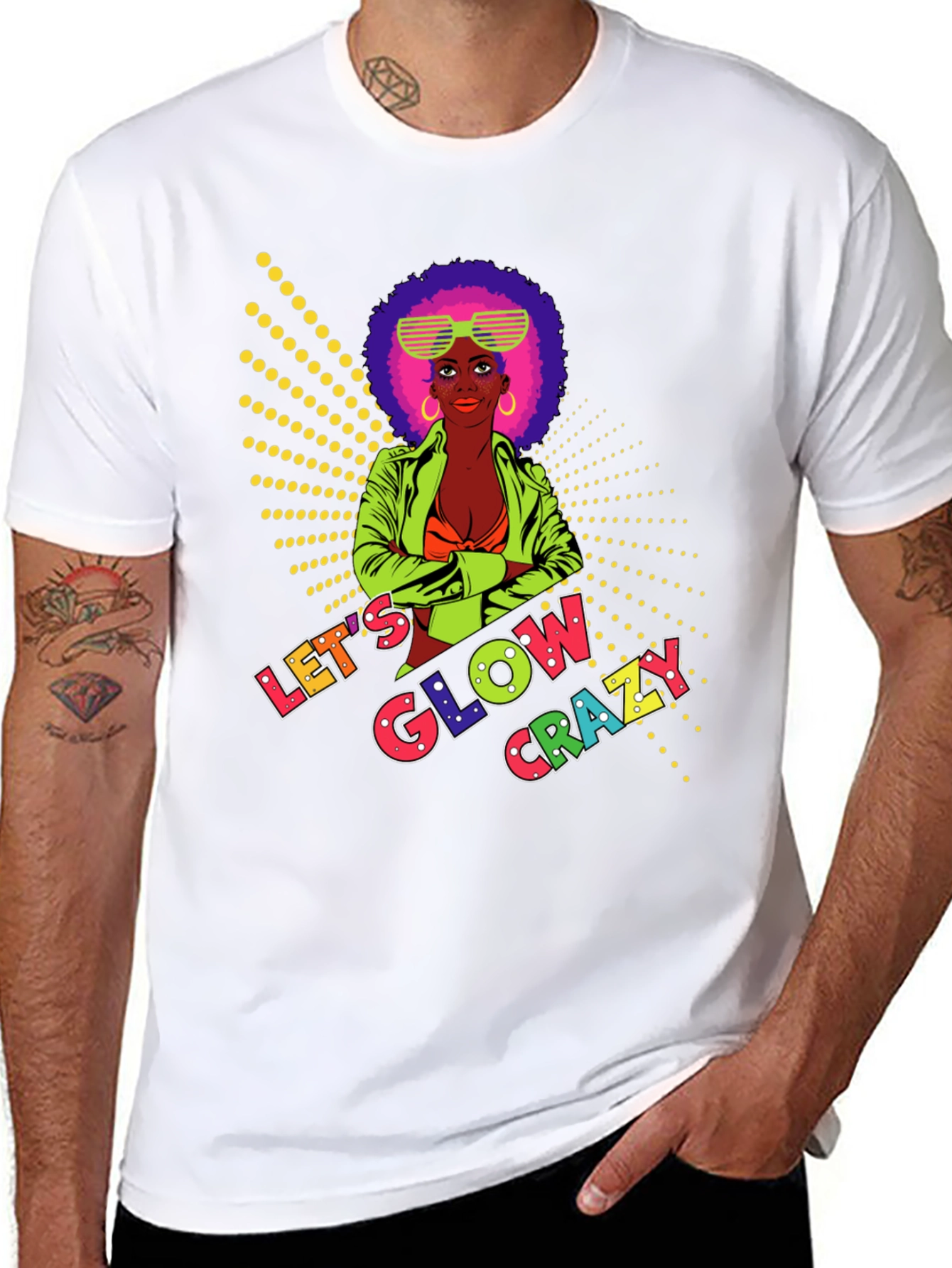 Lets Glow Crazy Graphic Tee