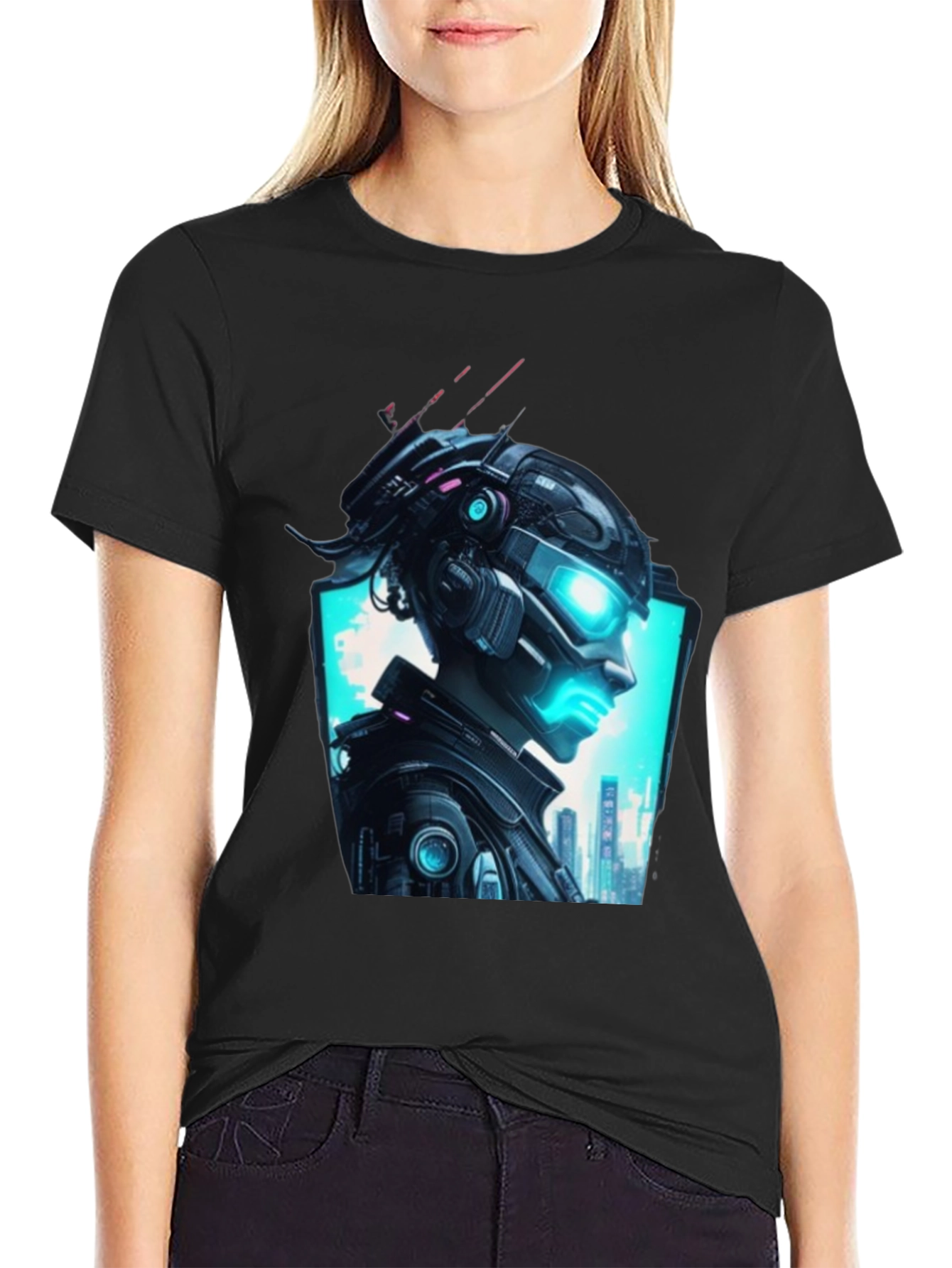 Cyberpunk Vision T-Shirt - Futuristic Graphic Tee