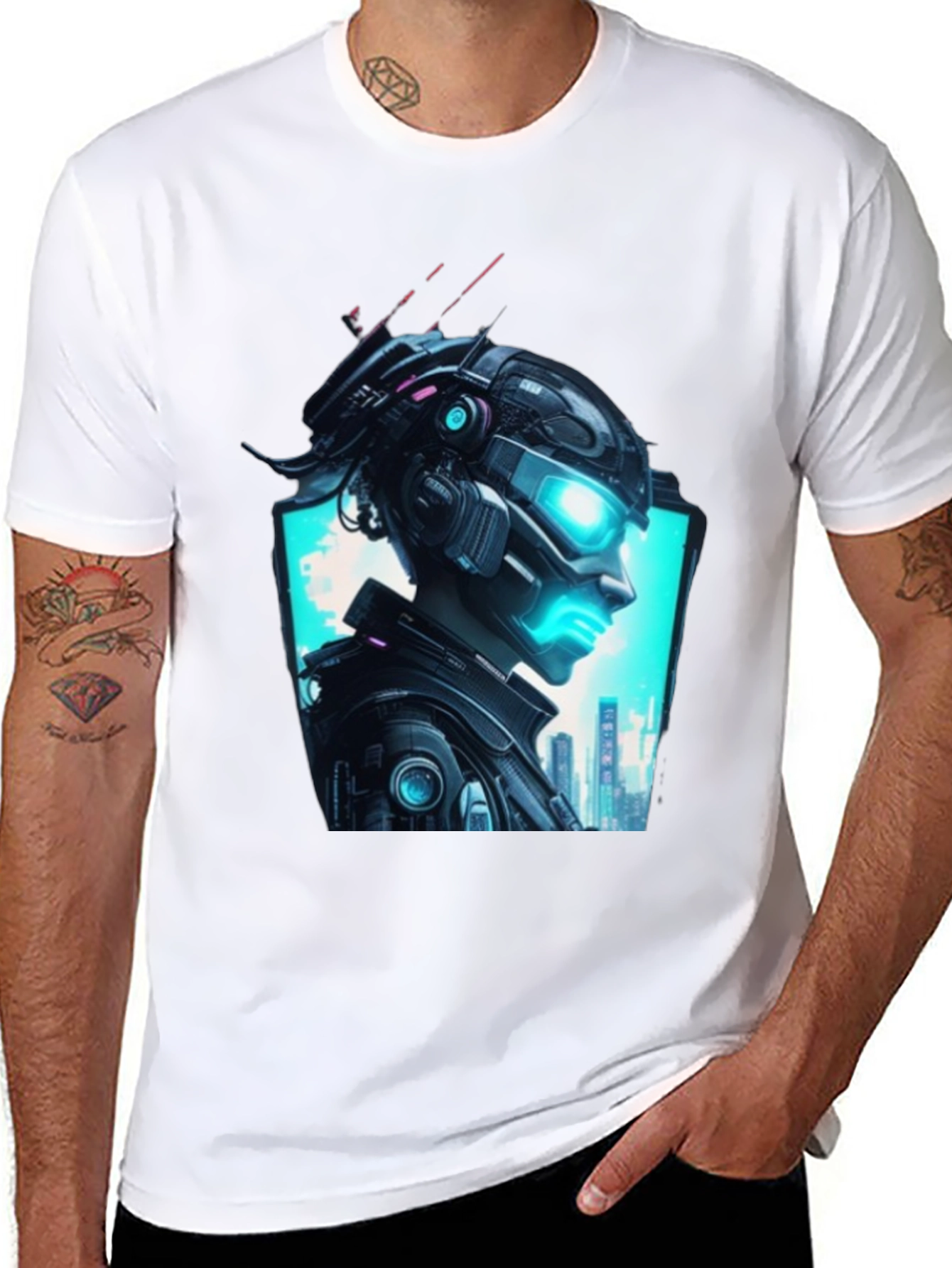 Cyberpunk Vision T-Shirt - Futuristic Graphic Tee