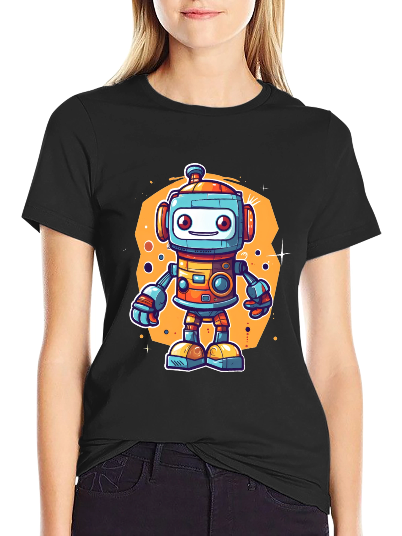Robot Graphic Tee - Fun and Futuristic Style