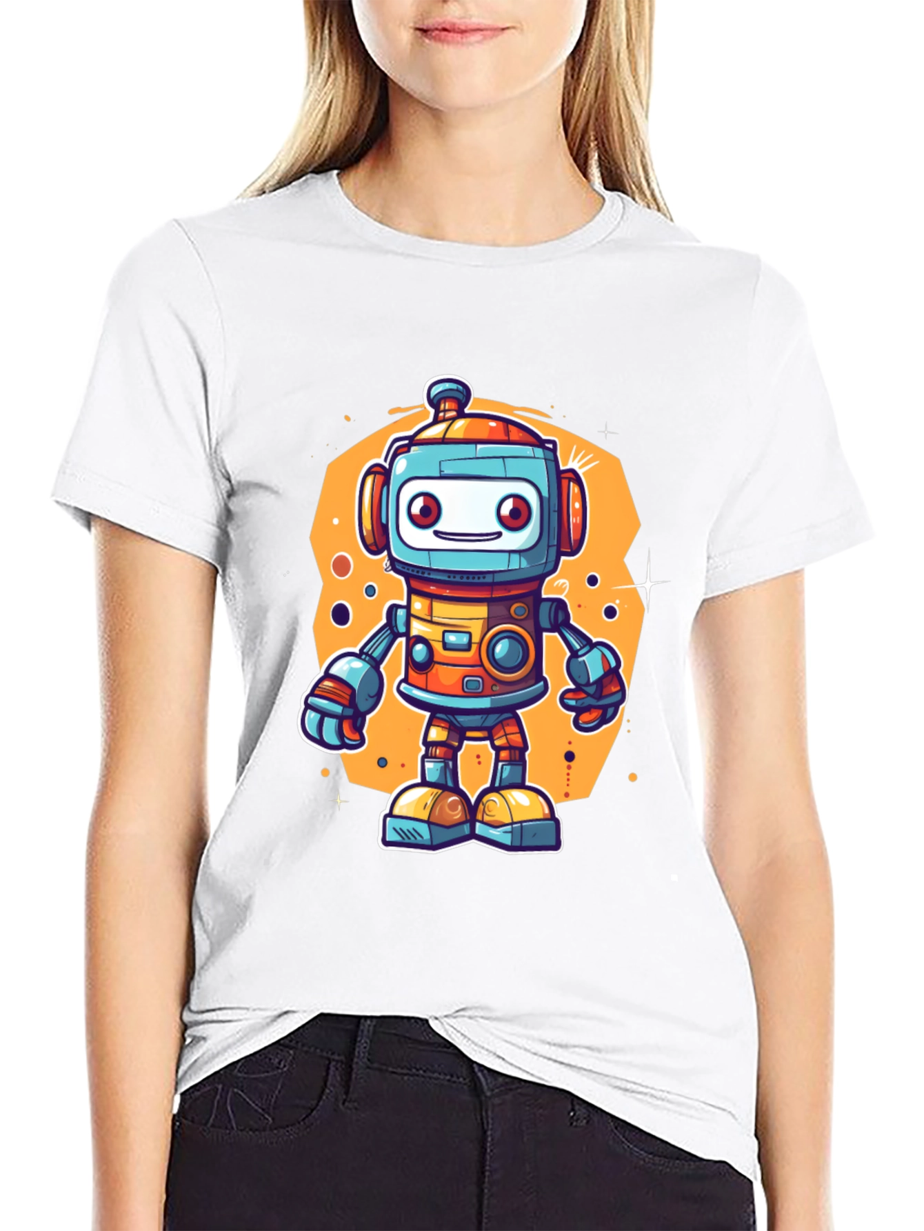 Robot Graphic Tee - Fun and Futuristic Style