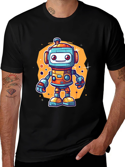 Robot Graphic Tee - Fun and Futuristic Style