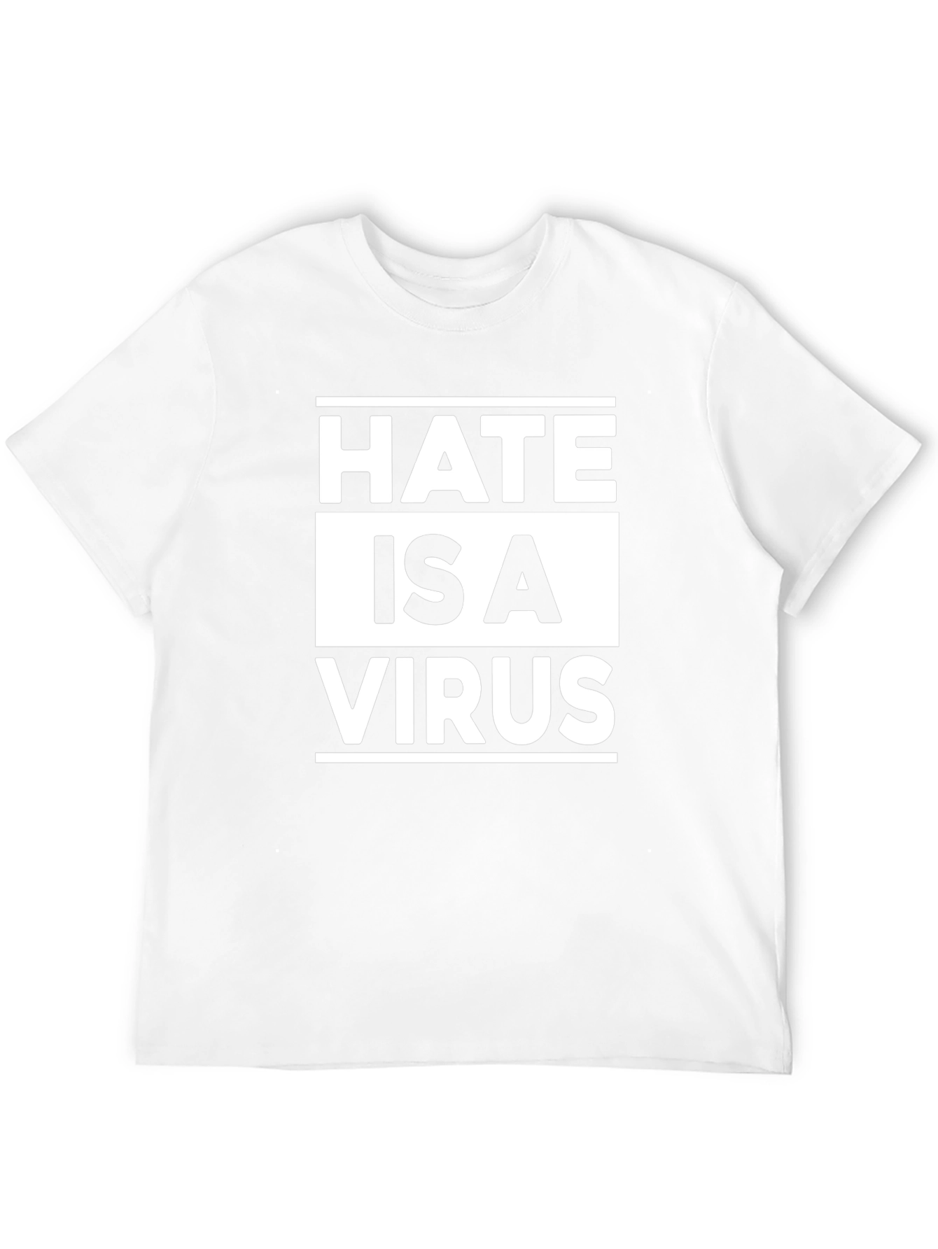 Hate Is A Virus Black T-Shirt