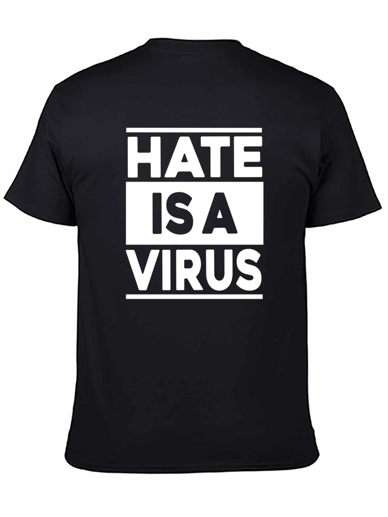 Hate Is A Virus Black T-Shirt