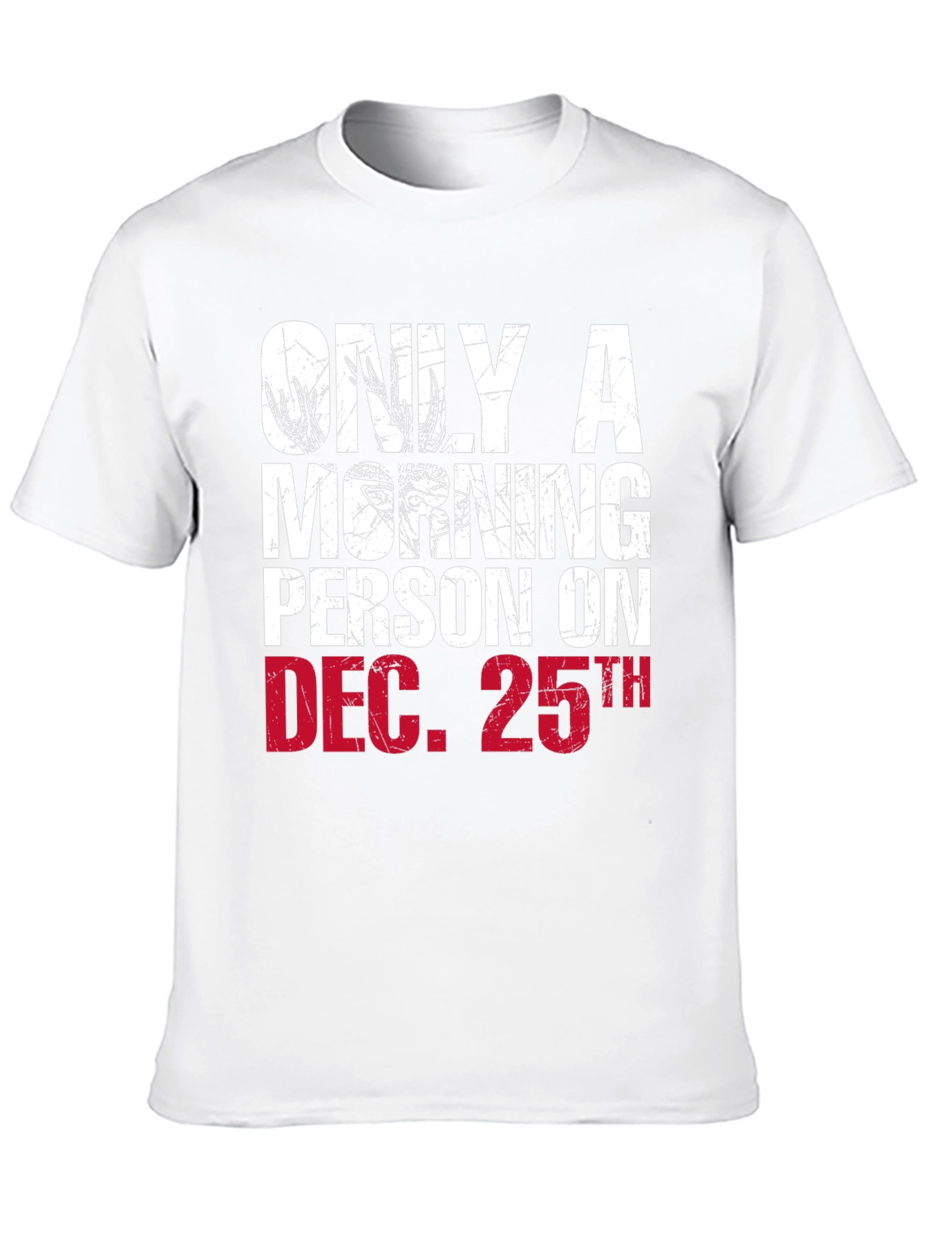 Funny Christmas Morning Person Deer T-Shirt