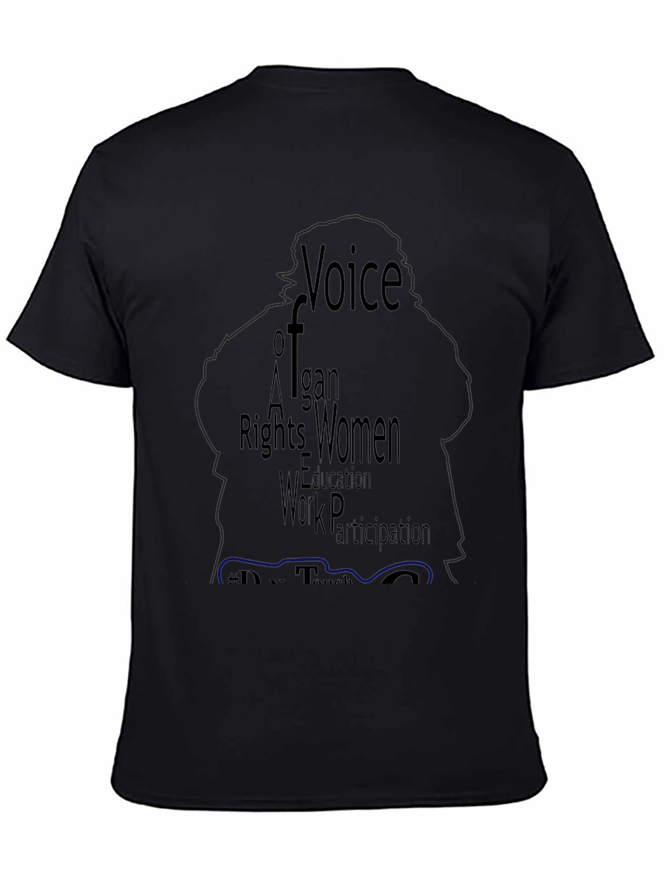 Voice of Afghan Women Black T-Shirt